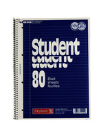 Brunnen Collegeblock Student A4 liniert, 70g 80 Blatt, 4-fach-Lochung