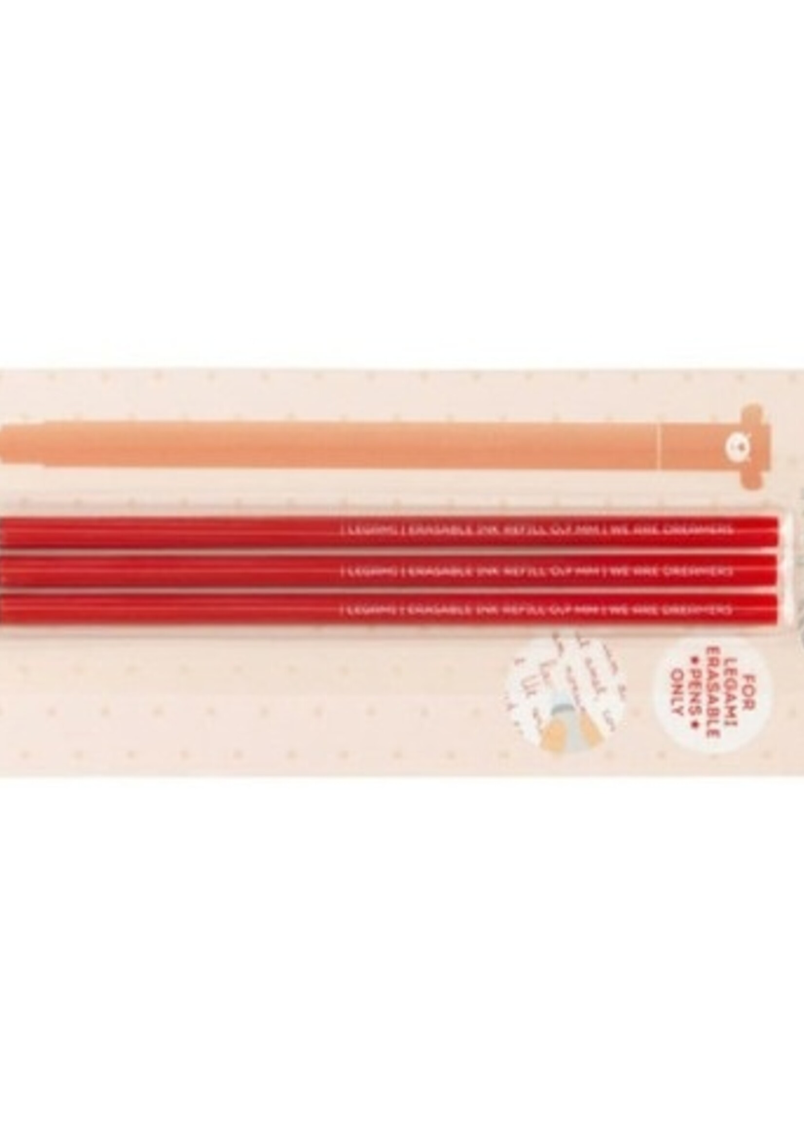 LEGAMI Ersatzmine für löschbaren Gelstift (3x rot)