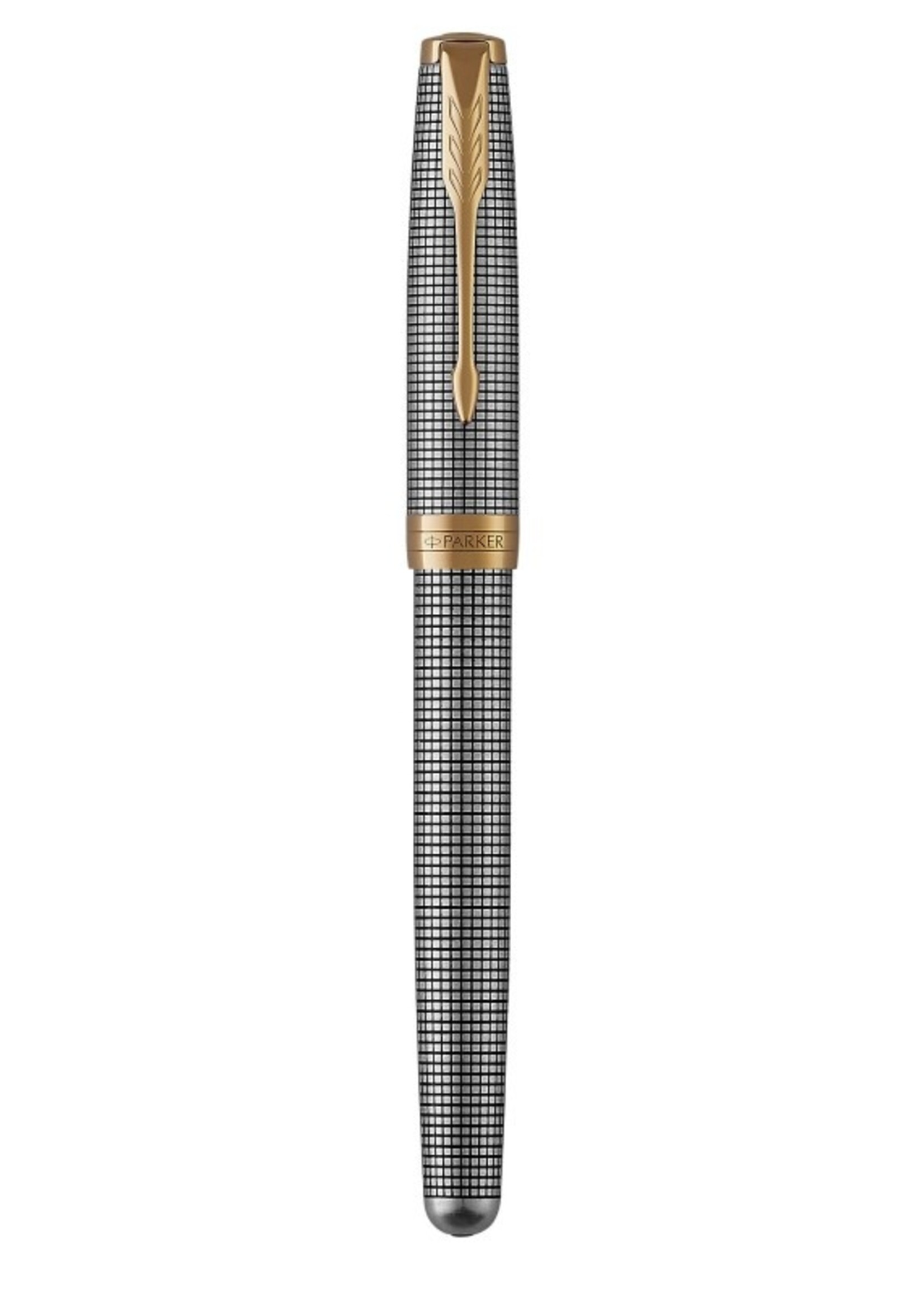 Parker Sonnet Chiselled Silver G.C. Füllfederhalter mit 18K-Gold-Feder