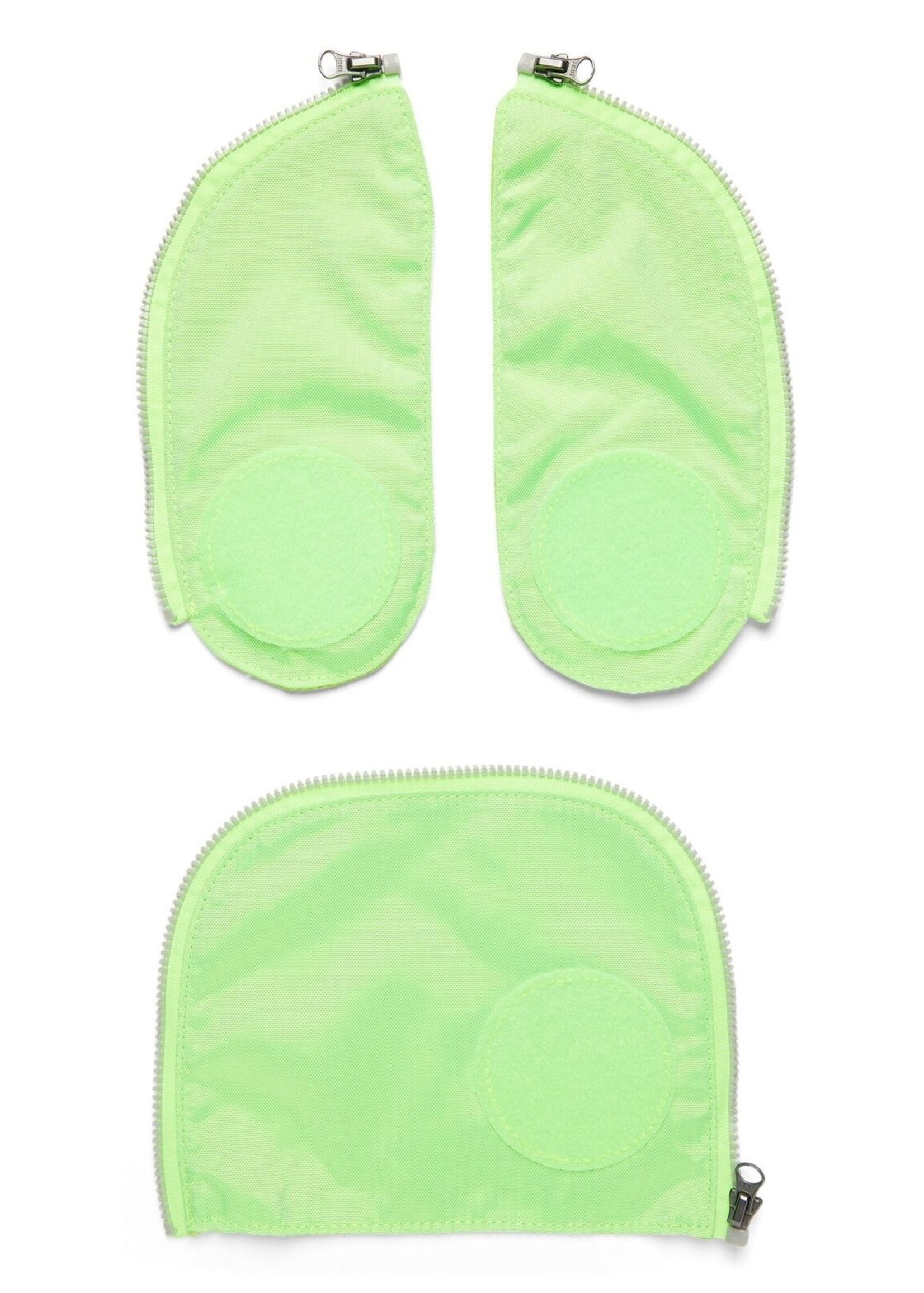 ERGOBAG Ergobag Sicherheitsset Grün Fluoreszierende Zip-Flächen 3tlg.