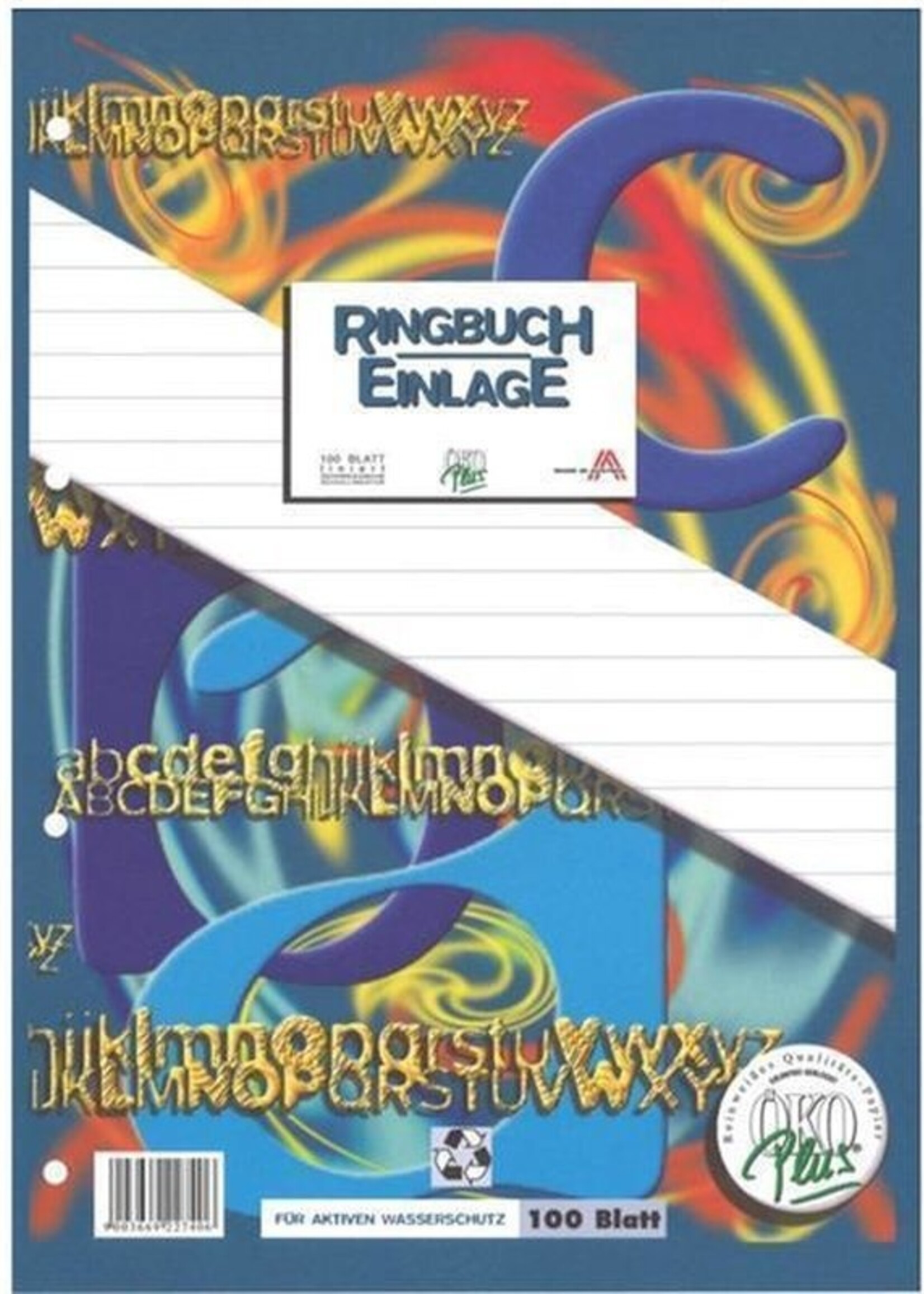 Öko Plus Ringbucheinlagen A4 100 Blatt, liniert