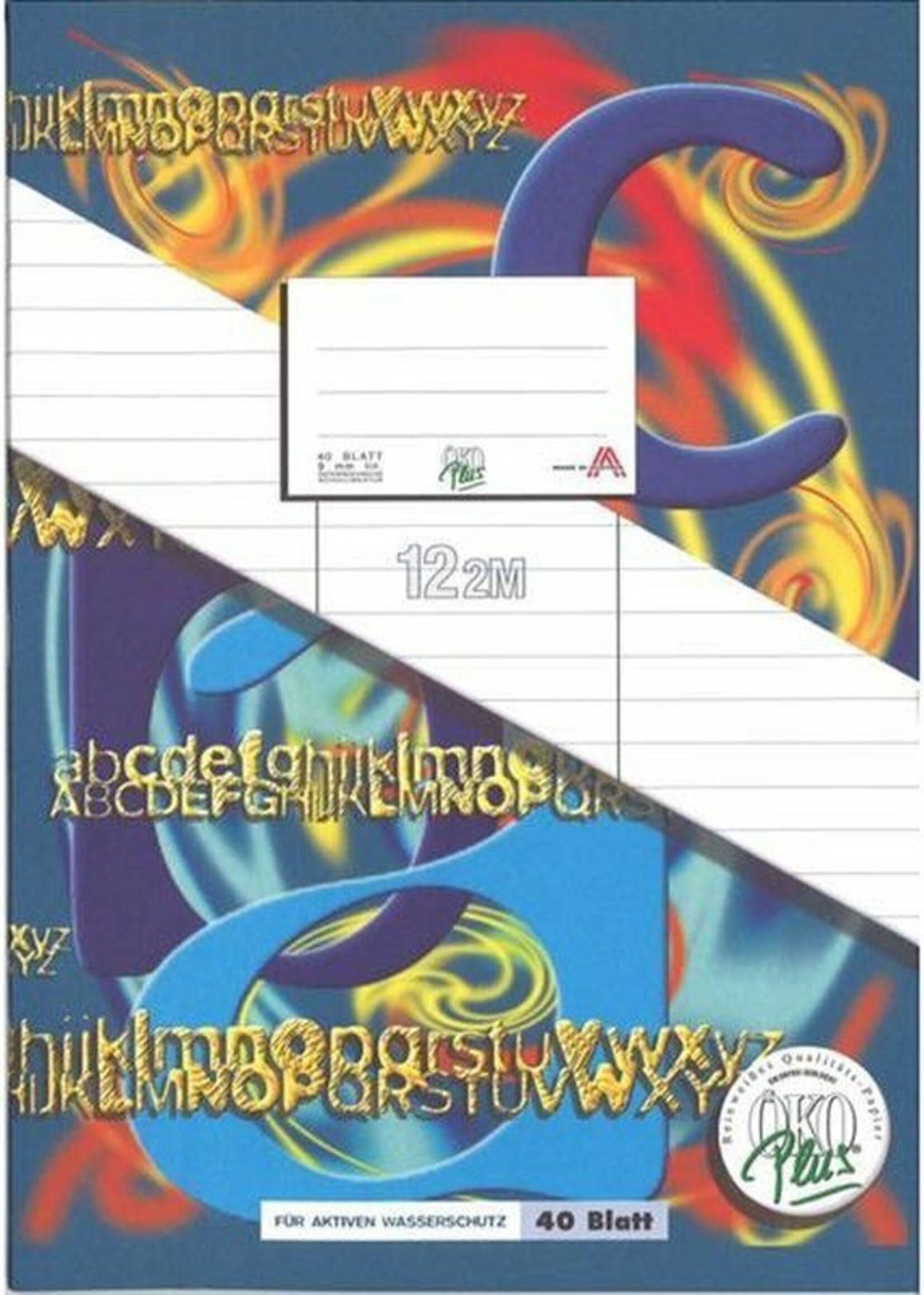 Öko Plus Vokabelheft A4 | 2 Mittelstriche | 40Blatt