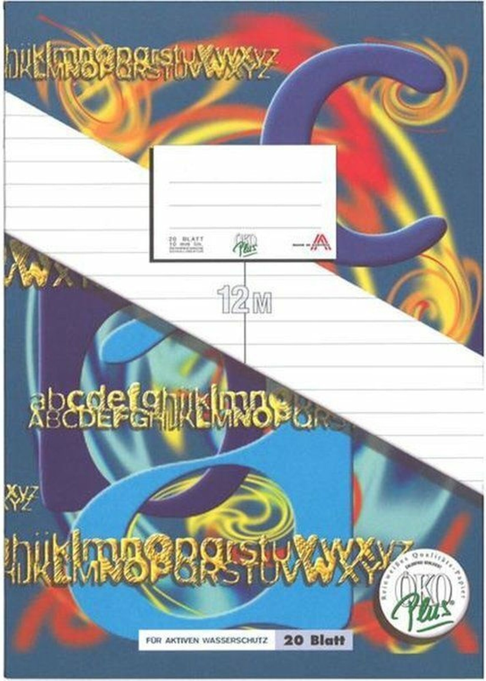 Öko Plus Vokabelheft A4 |1 Mittelstrich | 20Blatt