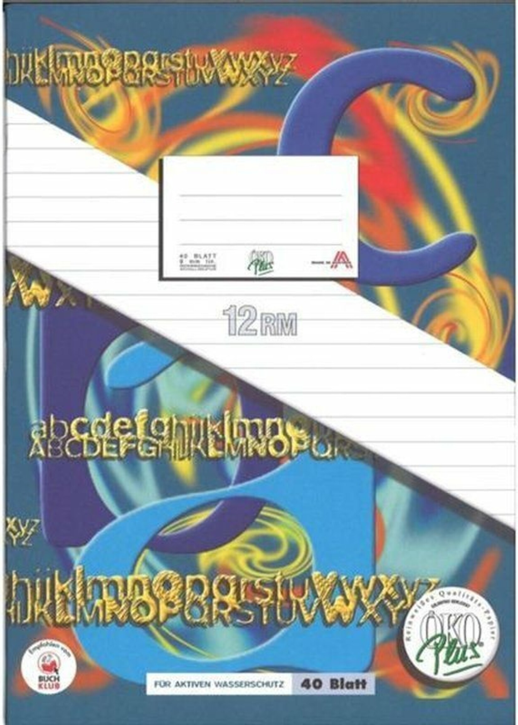 Öko Plus Heft A4 | 40Blatt | mit Rahmen