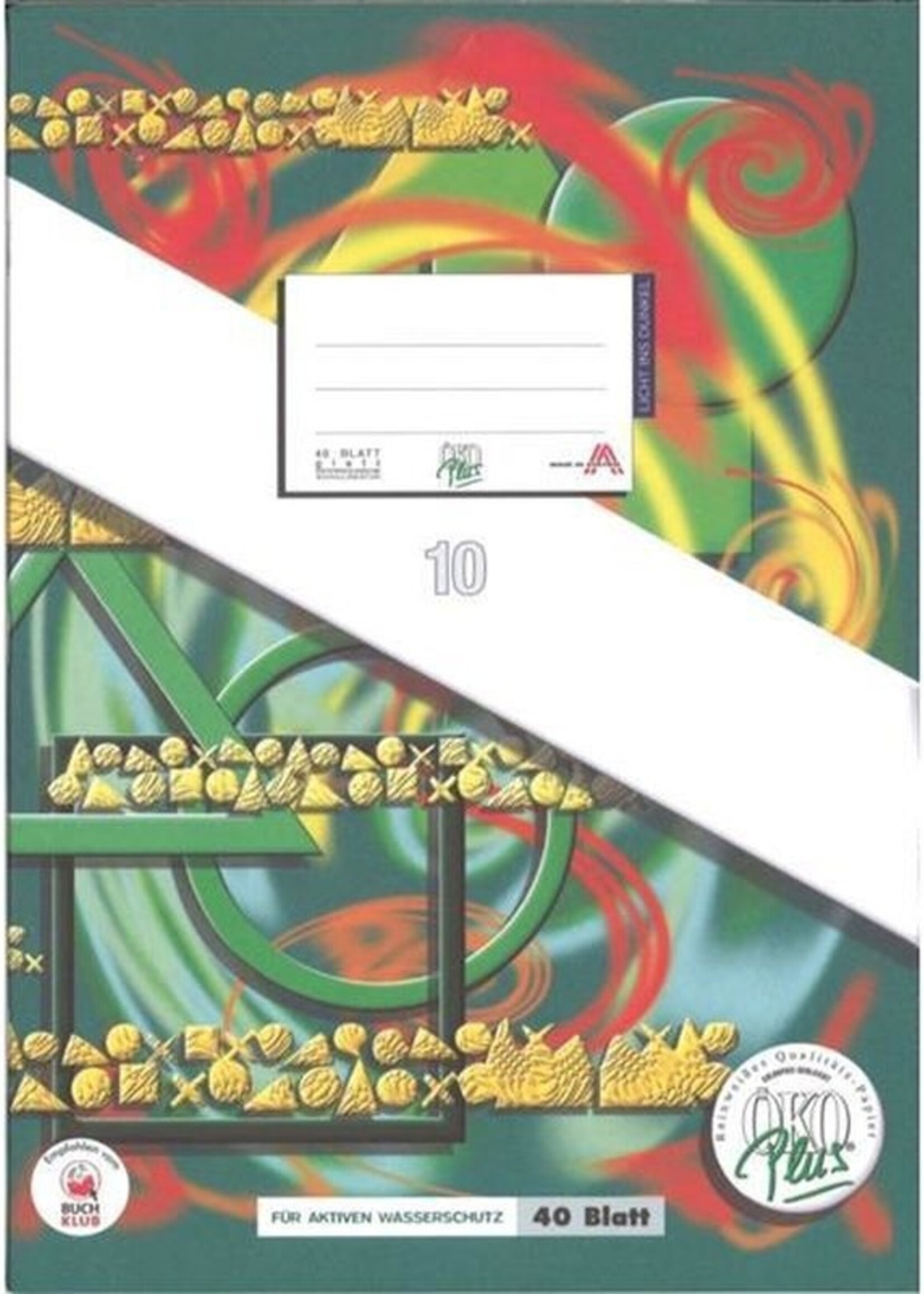 Öko Plus Heft A4 40Blatt, glatt