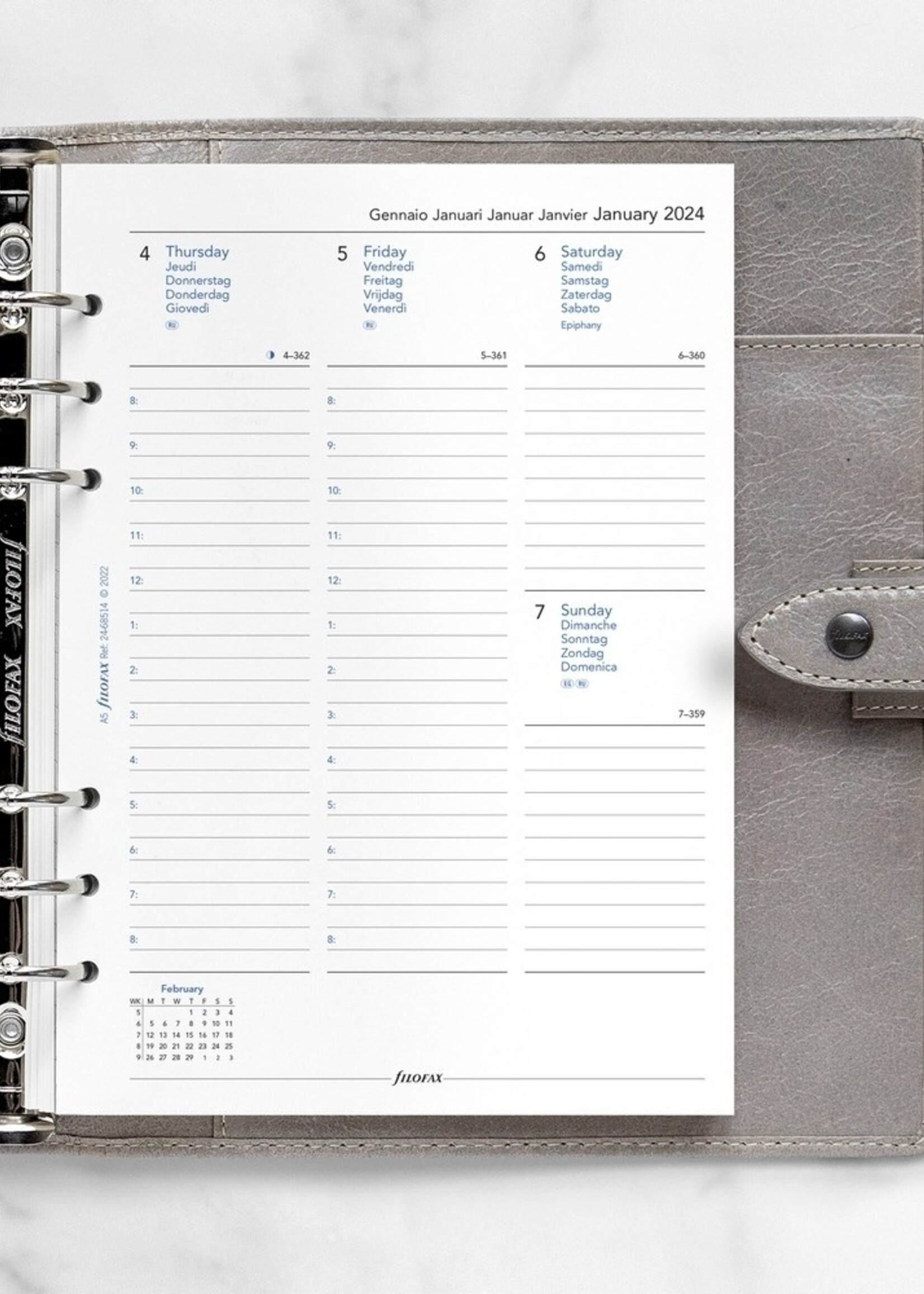 Filofax A5 1W/2S m.Not(M)2024