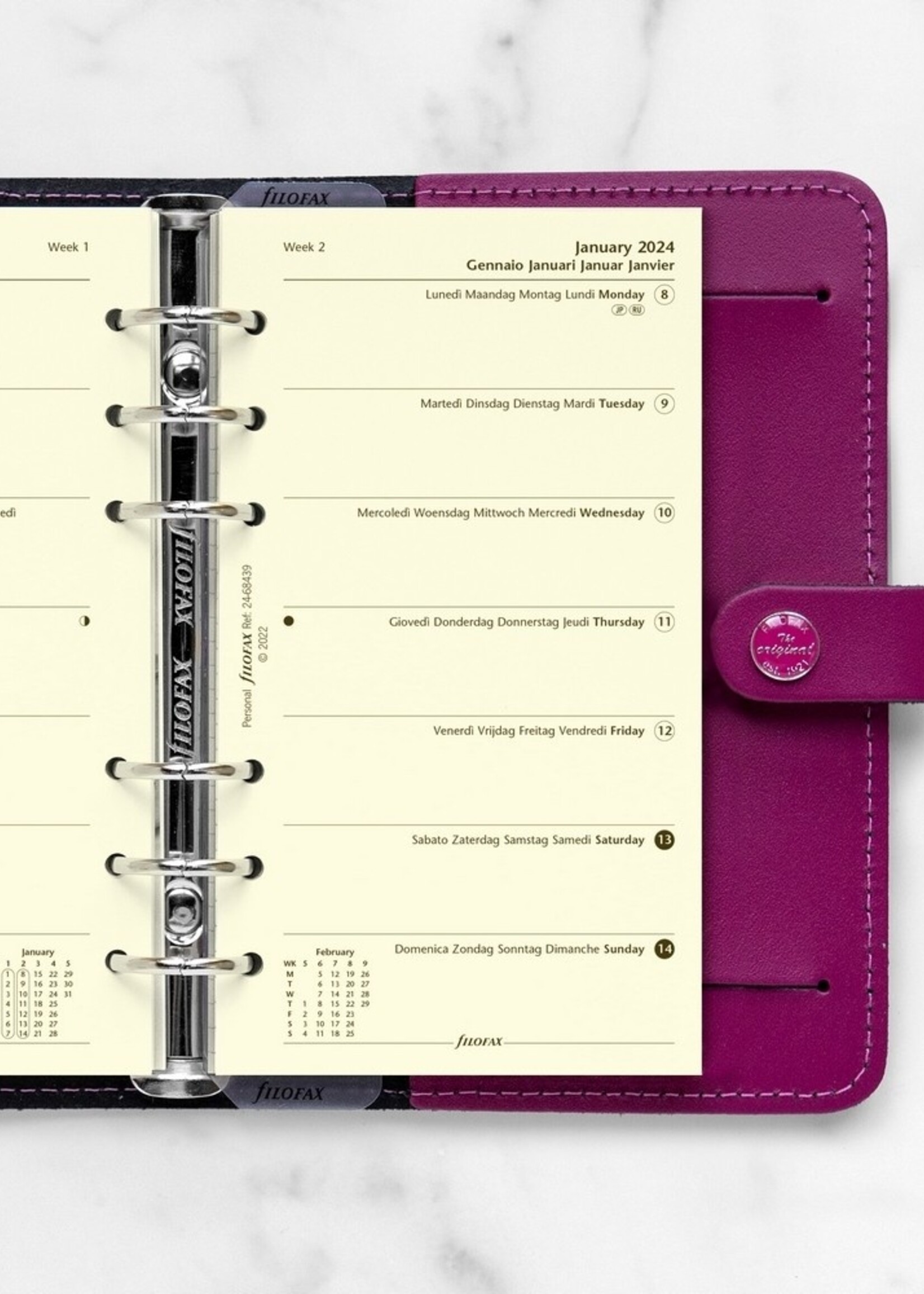 Filofax PER 1W/1S cotton cr.(M)2024