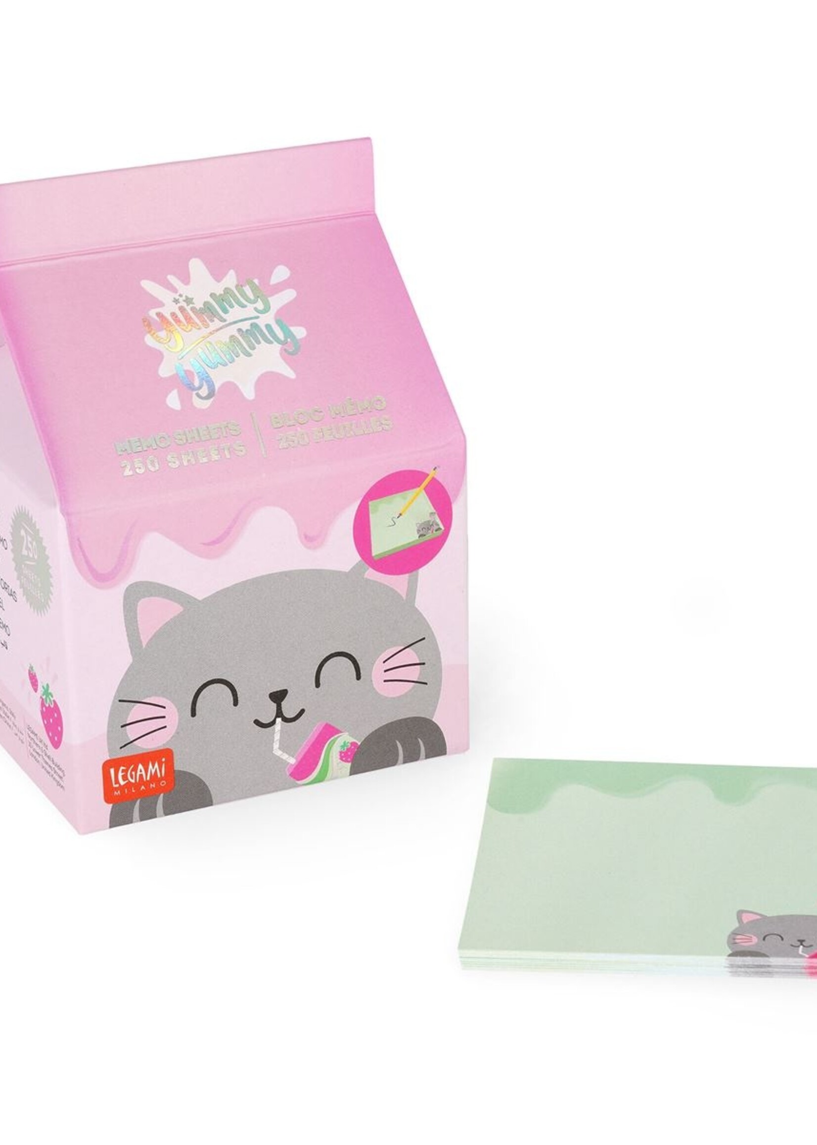 LEGAMI YUMMY YUMMY - MEMO PAD - KITTY