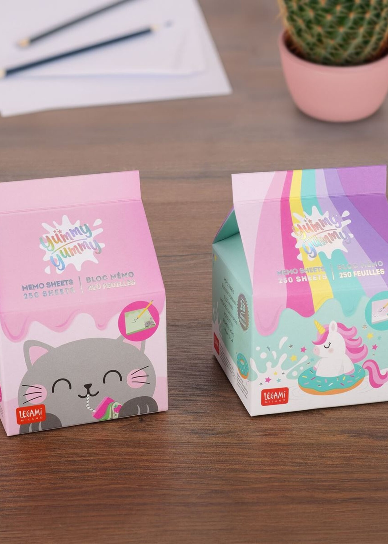 LEGAMI YUMMY YUMMY - MEMO PAD - KITTY