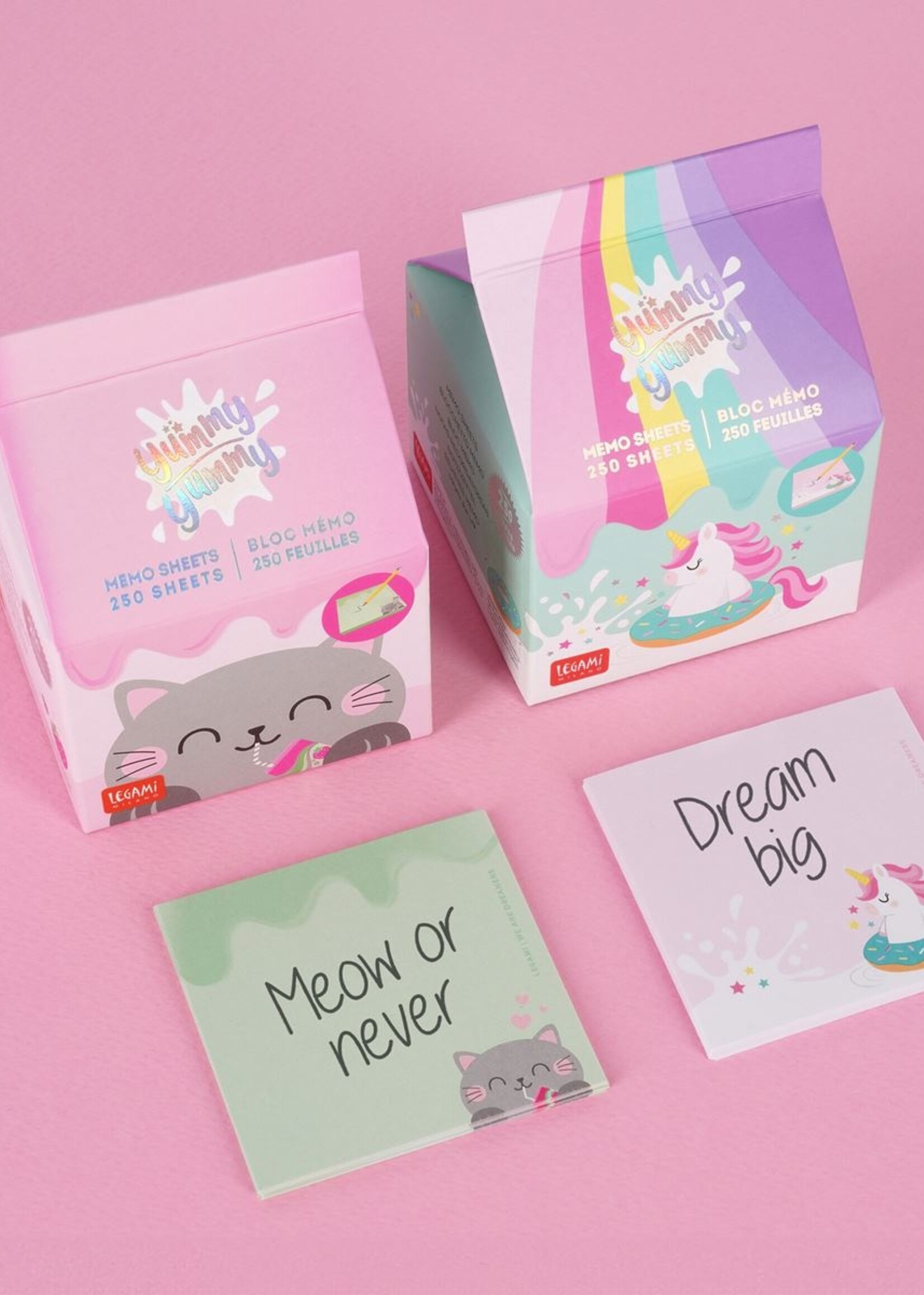 LEGAMI YUMMY YUMMY - MEMO PAD - KITTY