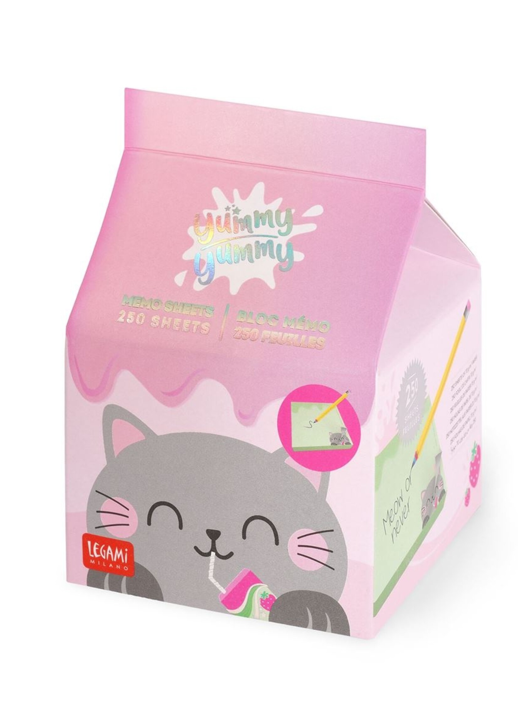 LEGAMI YUMMY YUMMY - MEMO PAD - KITTY