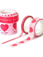 LEGAMI SET OF 5 PAPER STICKY - Heart