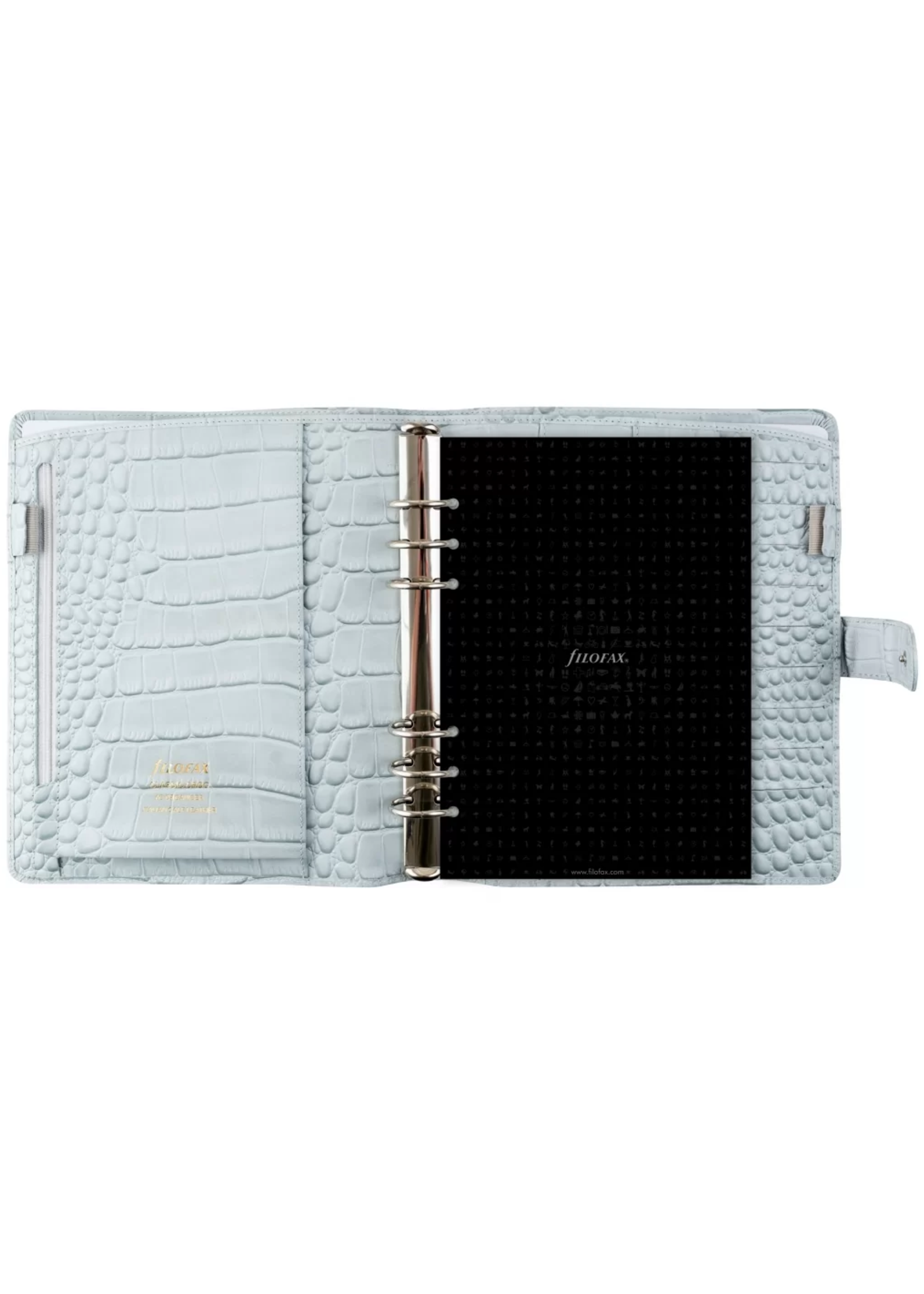 Filofax CLASSIC CROC ORGANIZER A5 SILVER MIST