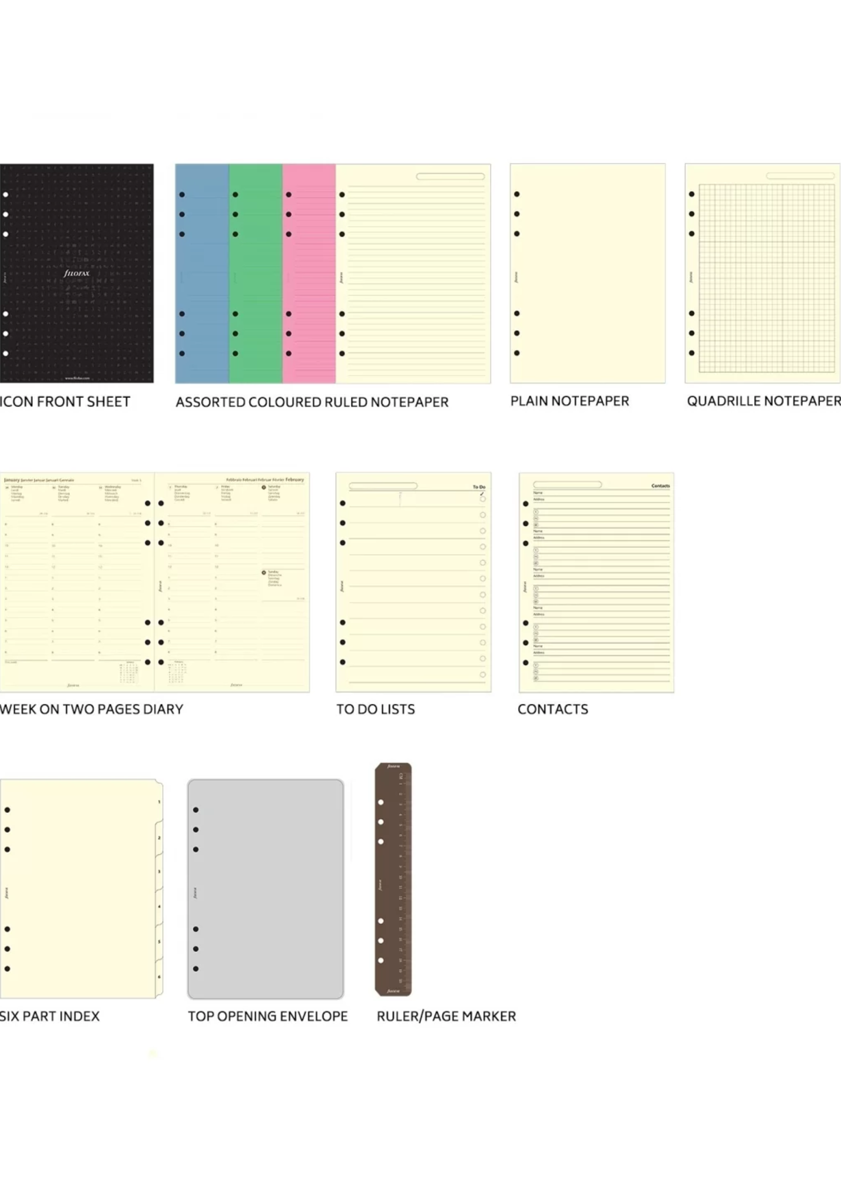 Filofax Malden A5 Organizer Stein