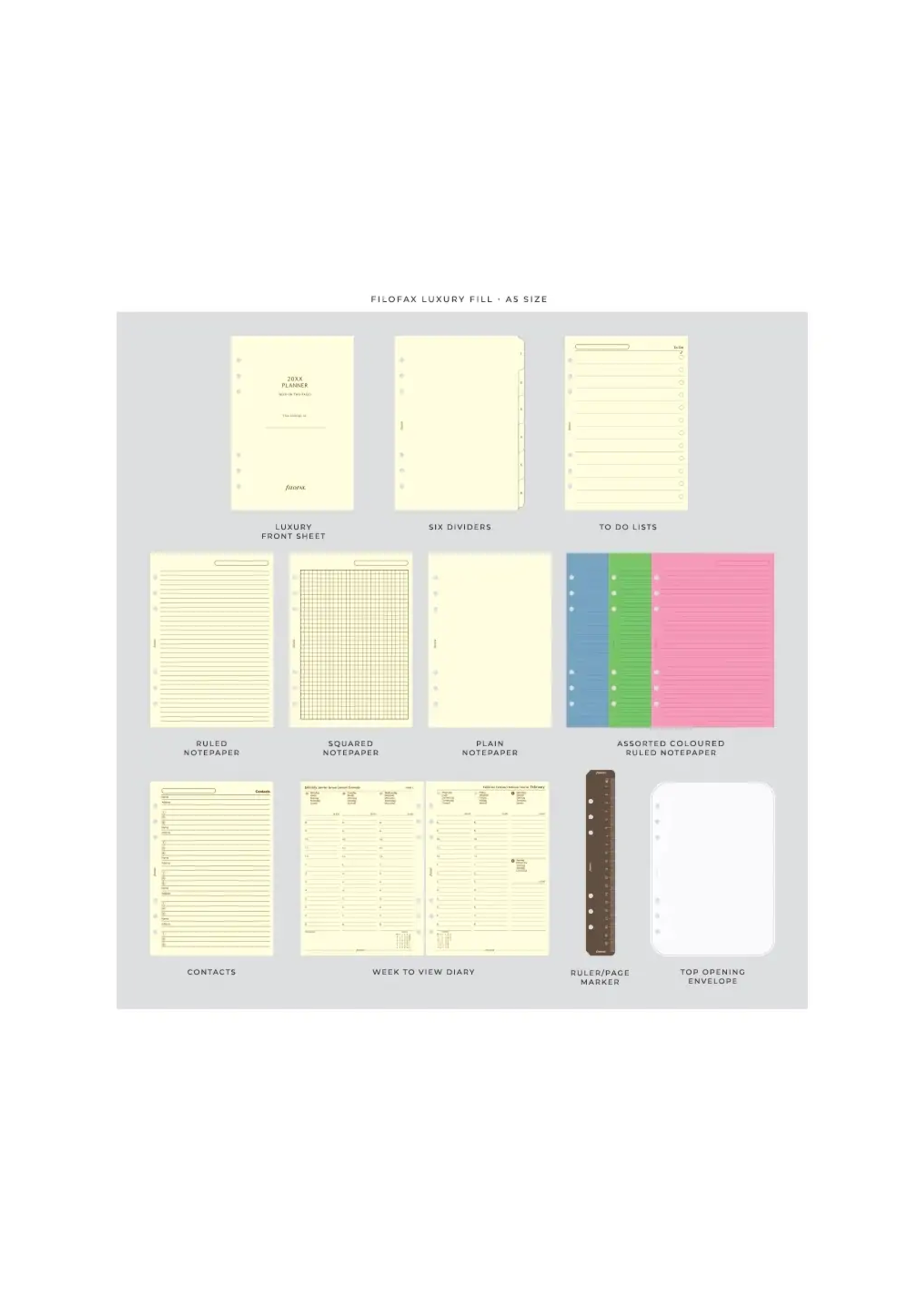 Filofax LOCKWOOD ORGANISER A5 BETON