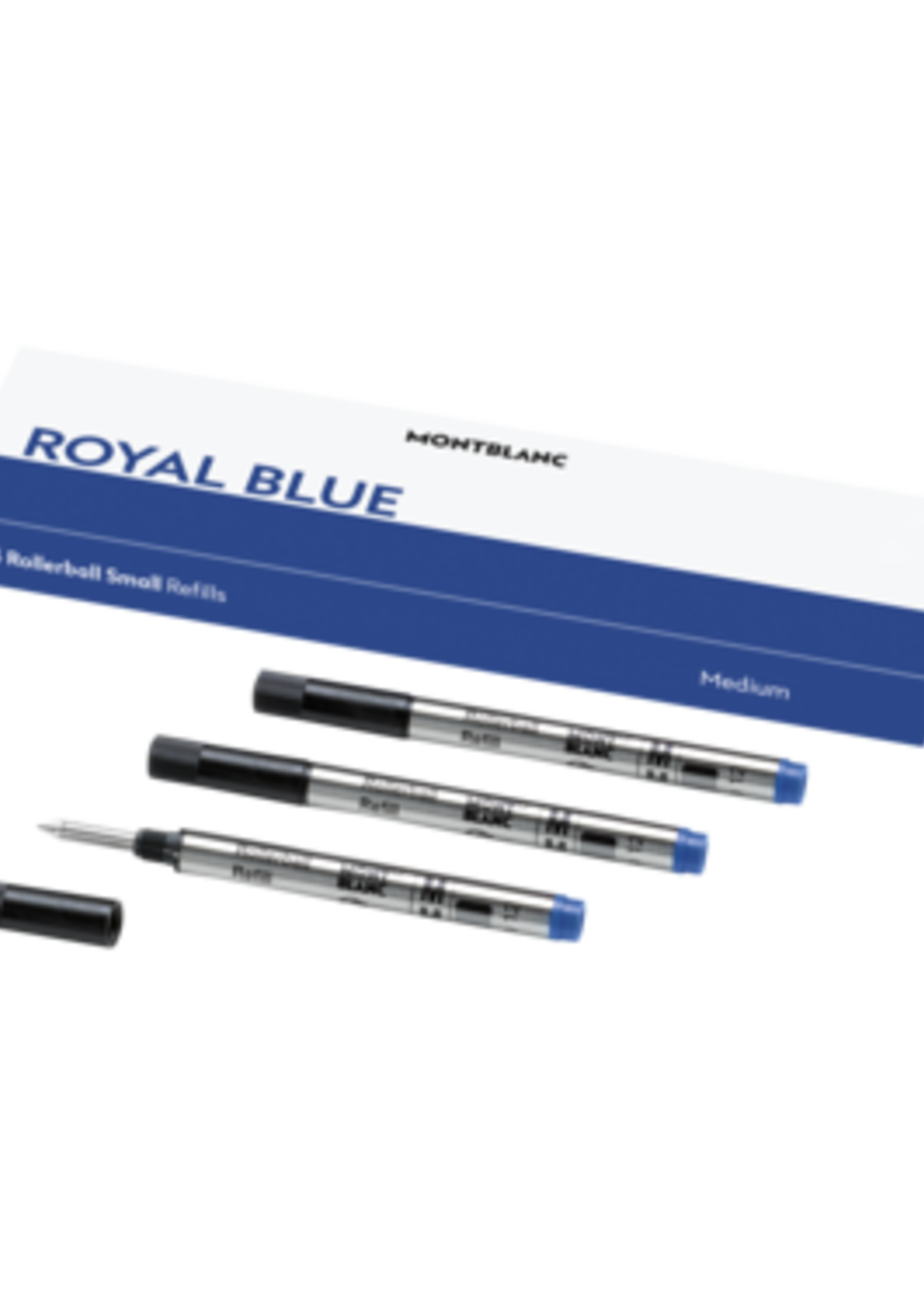 Montblanc 3 Rollerball-Minen klein, Royal Blue (M)