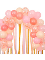 Meri Meri BALLONGIRLANDE PINK MIT KREPPBÄNDERN