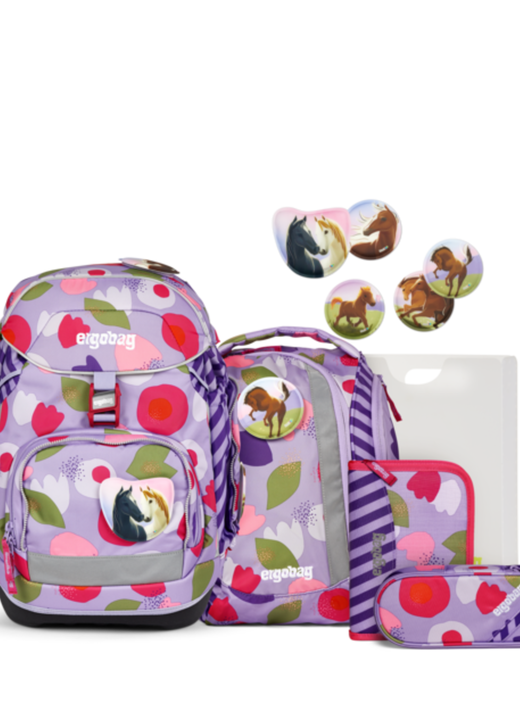ERGOBAG Schulrucksack-Set Pack  BlütenzauBär