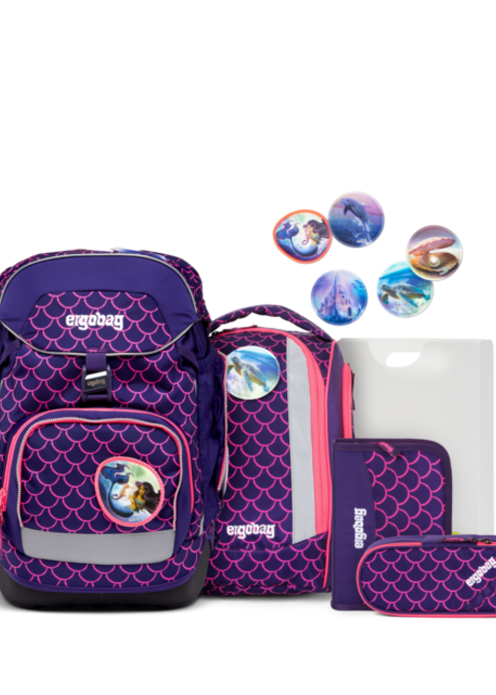 ERGOBAG Schulrucksack-Set PerlentauchBär