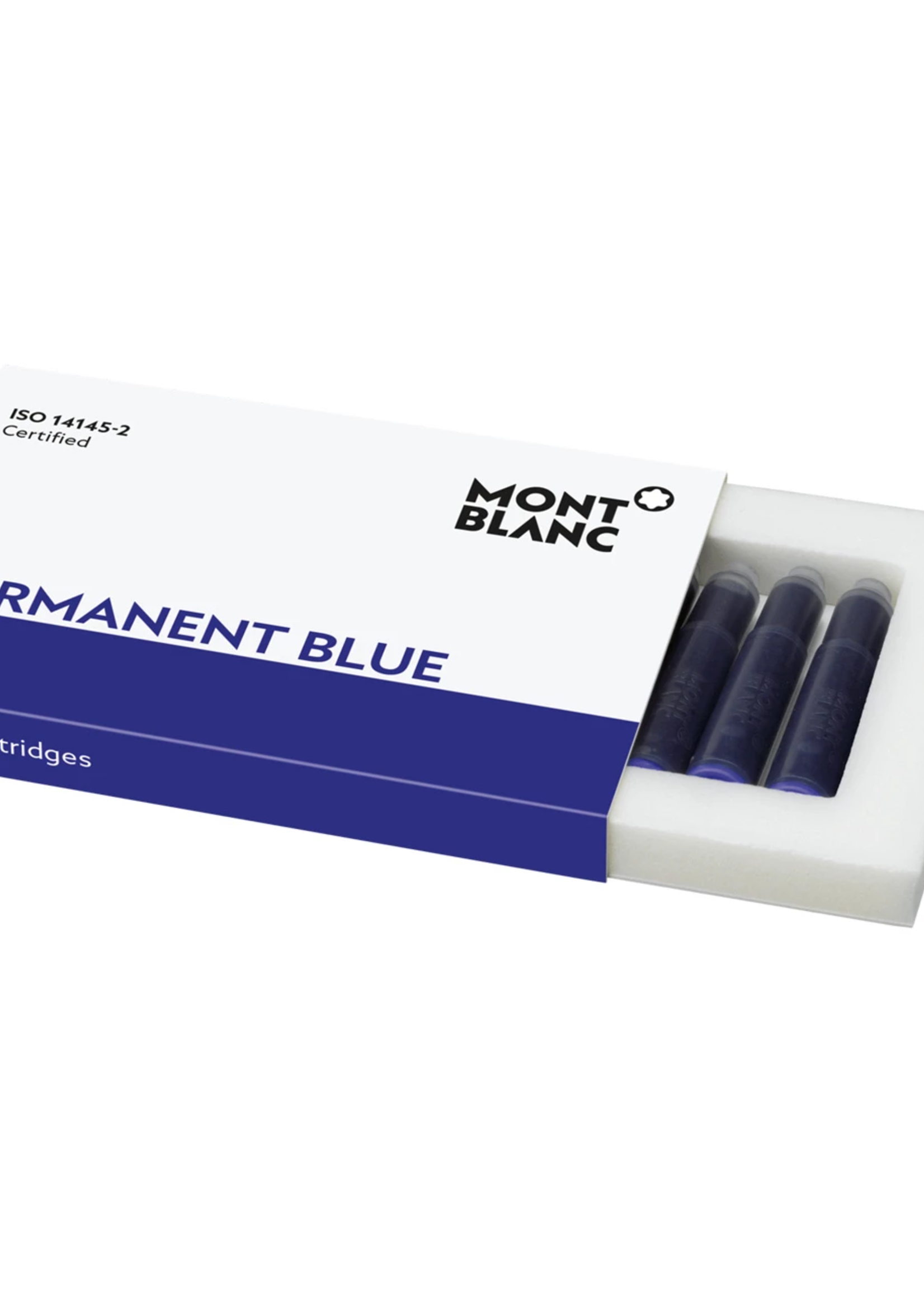 Montblanc INK CART PERMANENT BLUE 1PACK=