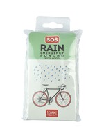 LEGAMI Einweg-Regenponcho mit Kapuze - Sos Rain - Transparent