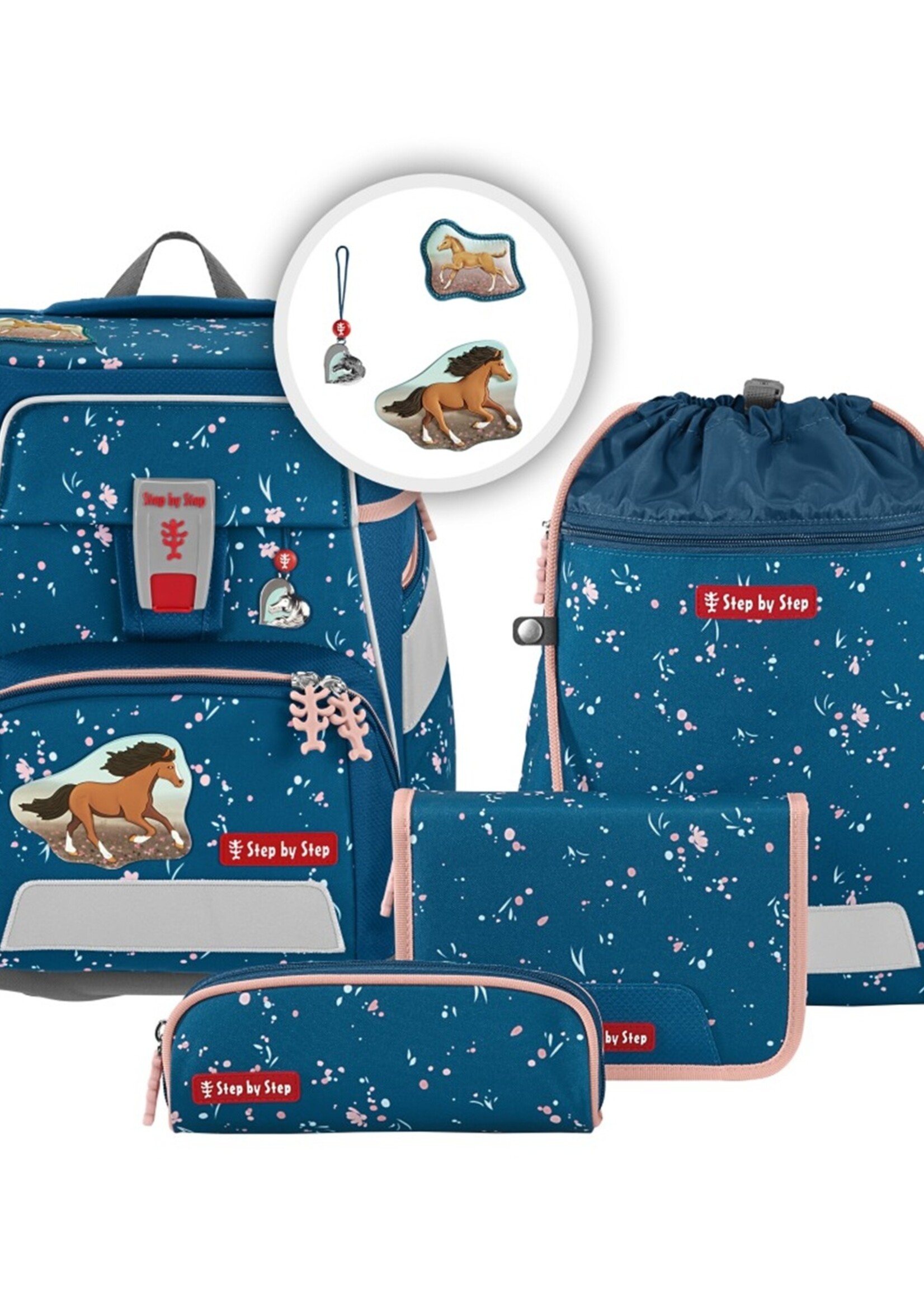 Step by Step Schultaschen - Set SPACE Wild Horse Ronja