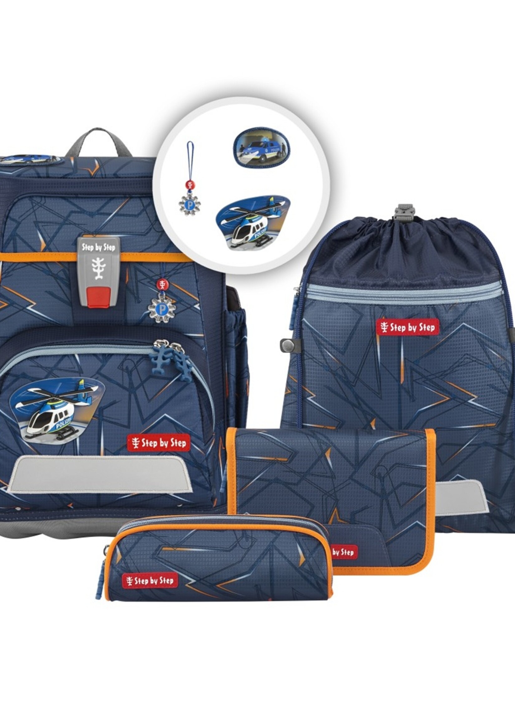 Step by Step Schultaschen-Set CLOUD Helicopter Sam