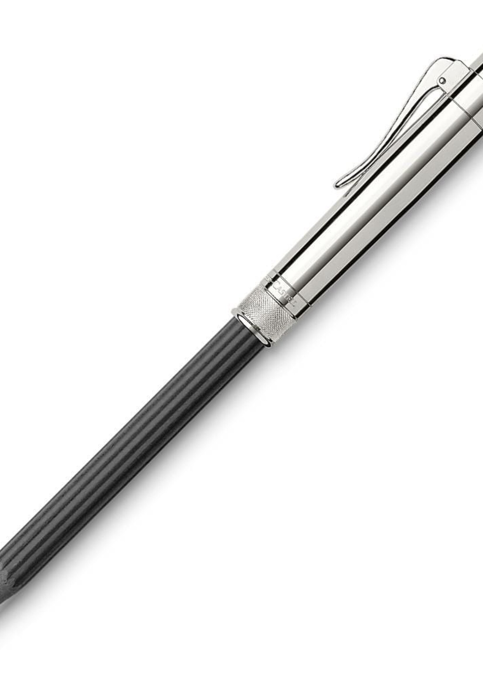 Graf von Faber-Castell Perfekter Bleistift, platiniert, inkl. Taschenbleistift Nr. V, schwarz