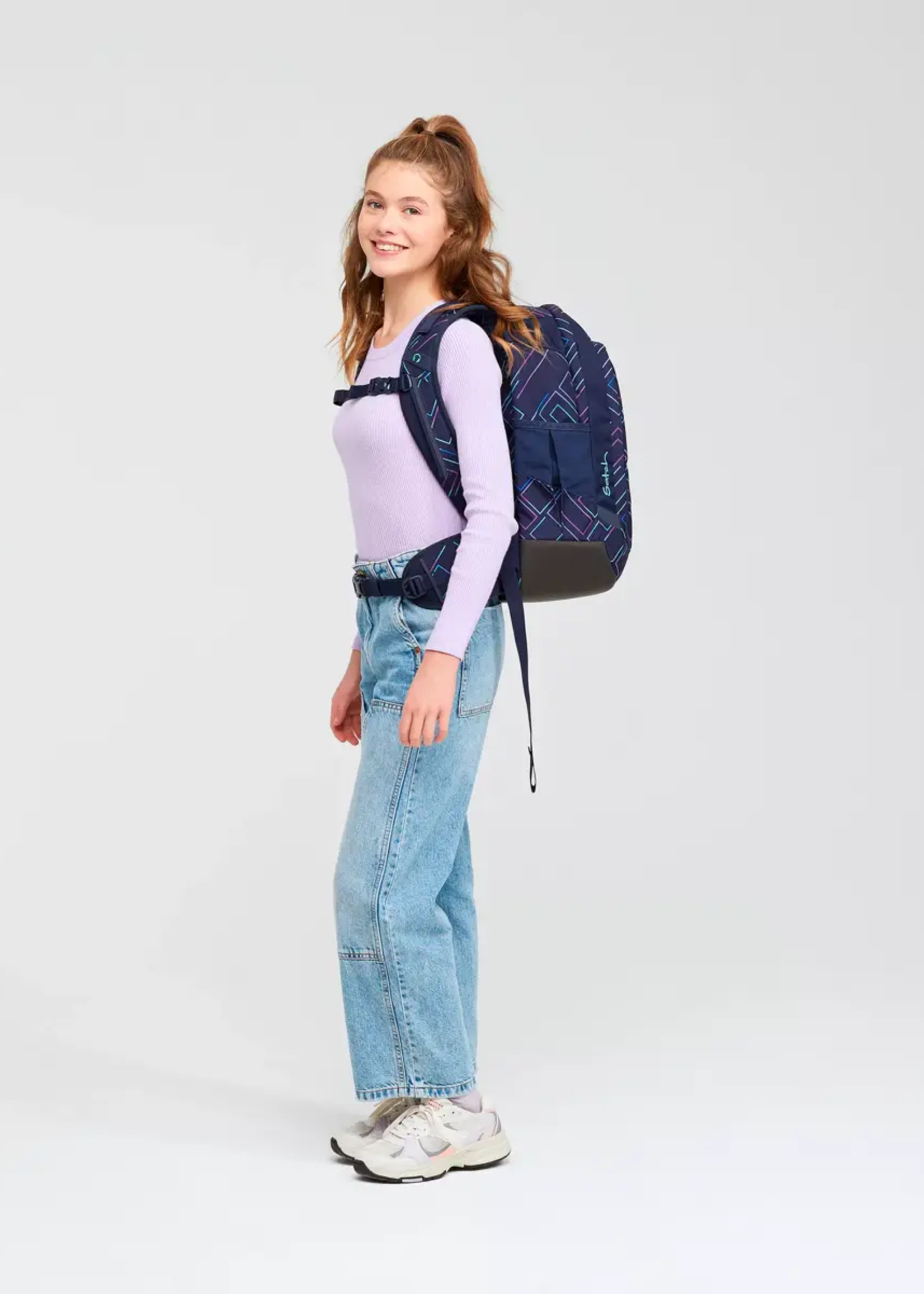 SATCH Air Schulrucksack Purple Laser