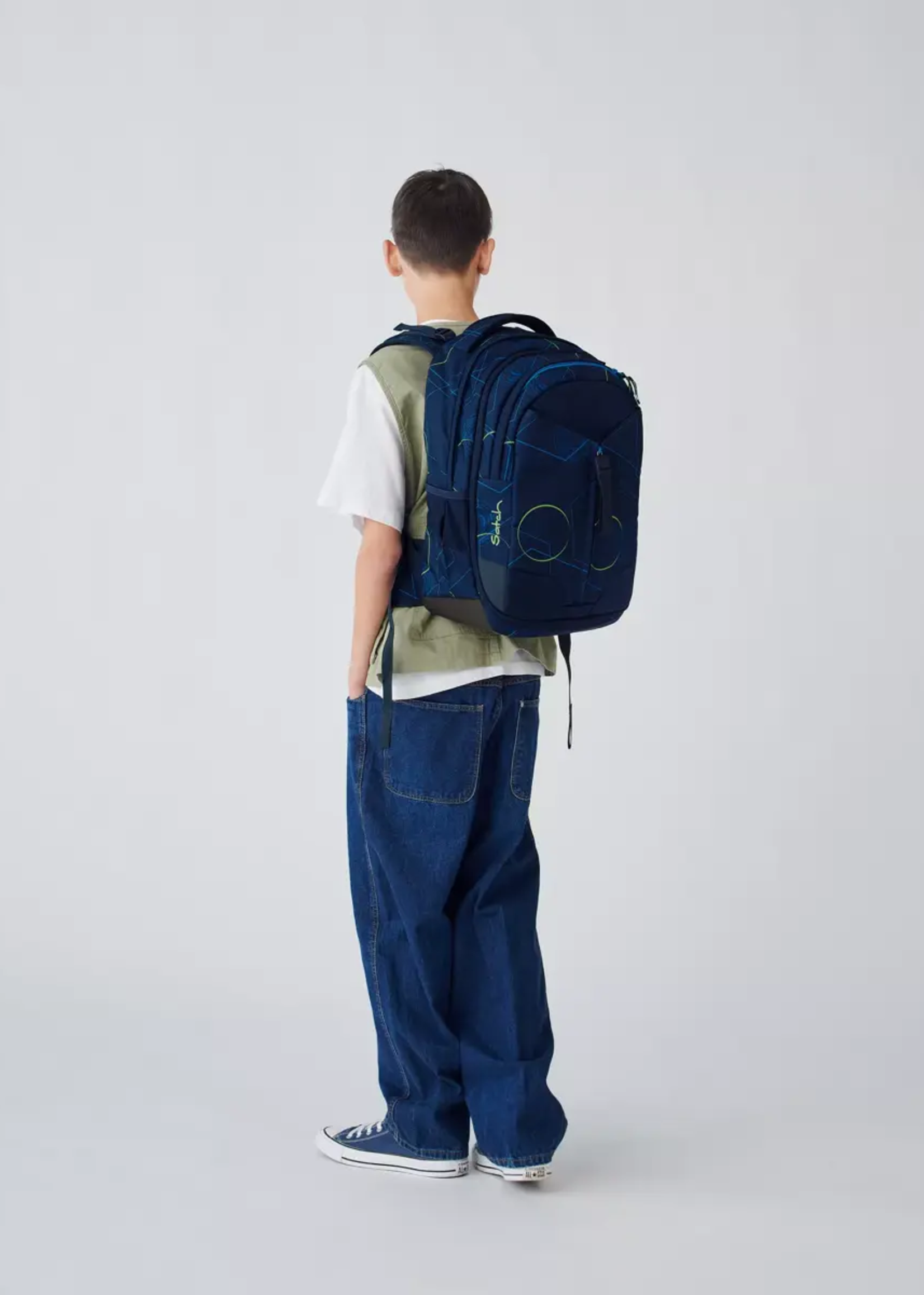 SATCH Match Schulrucksack Blue Tech