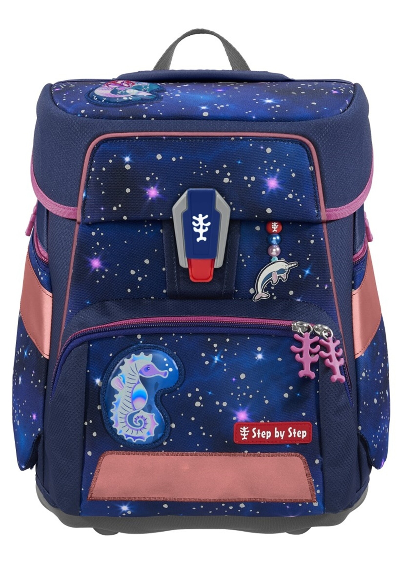 Step by Step SPACE REFLECT Schultaschen-Set Star Seahorse Zoe