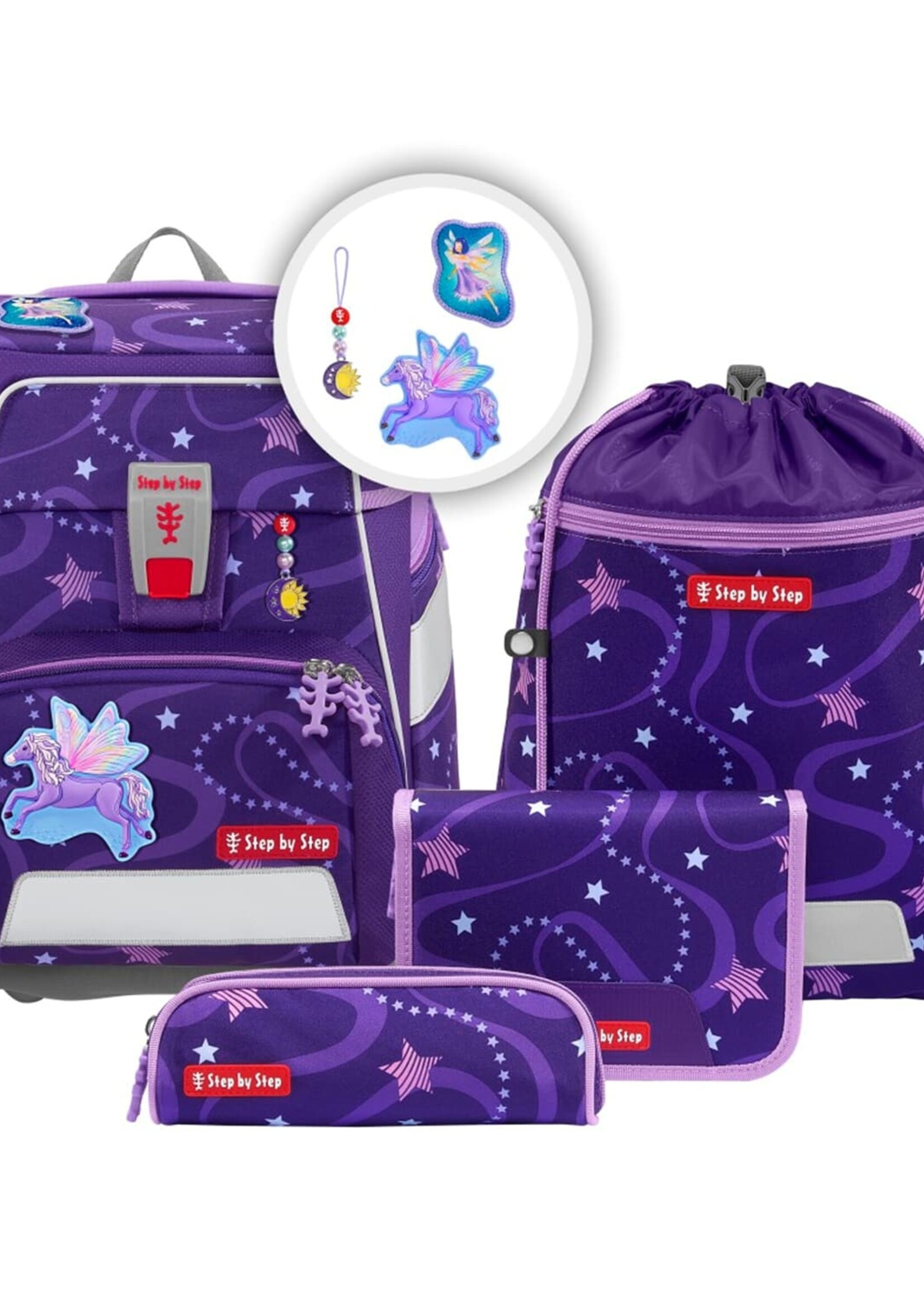 Step by Step SPACE Schulranzen-Set Pegasus Emily 5-teilig