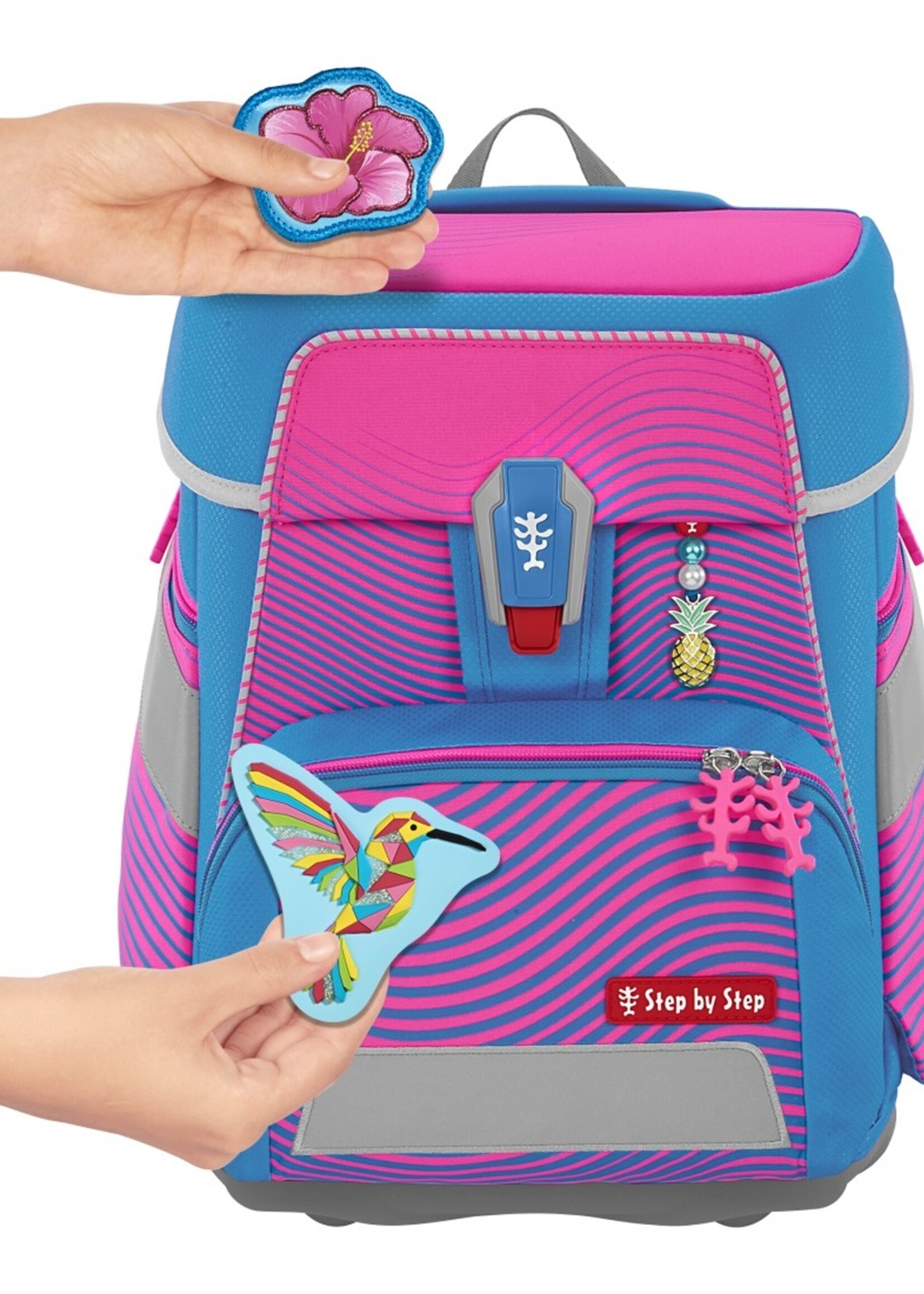 Step by Step SPACE NEON Schulranzen-Set Kolibri Kaja