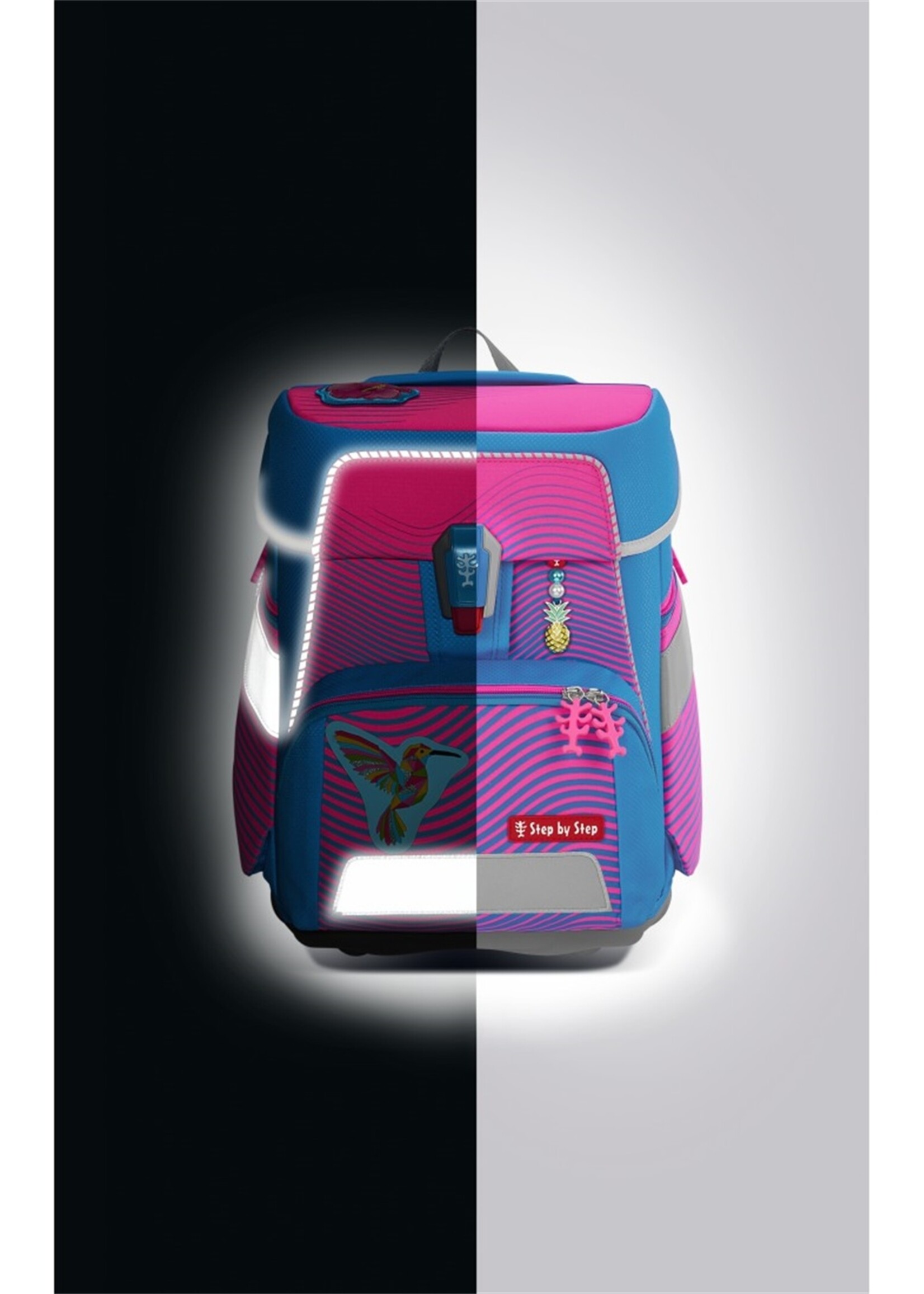 Step by Step SPACE NEON Schulranzen-Set Kolibri Kaja