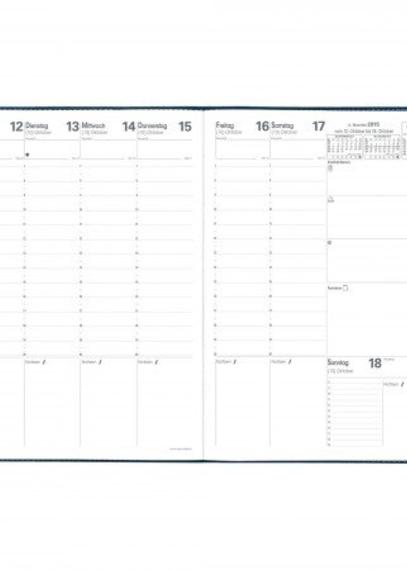 Quo Vadis PRENOTE VZ MONTEBELLO Lederkalender A4 1W/2S