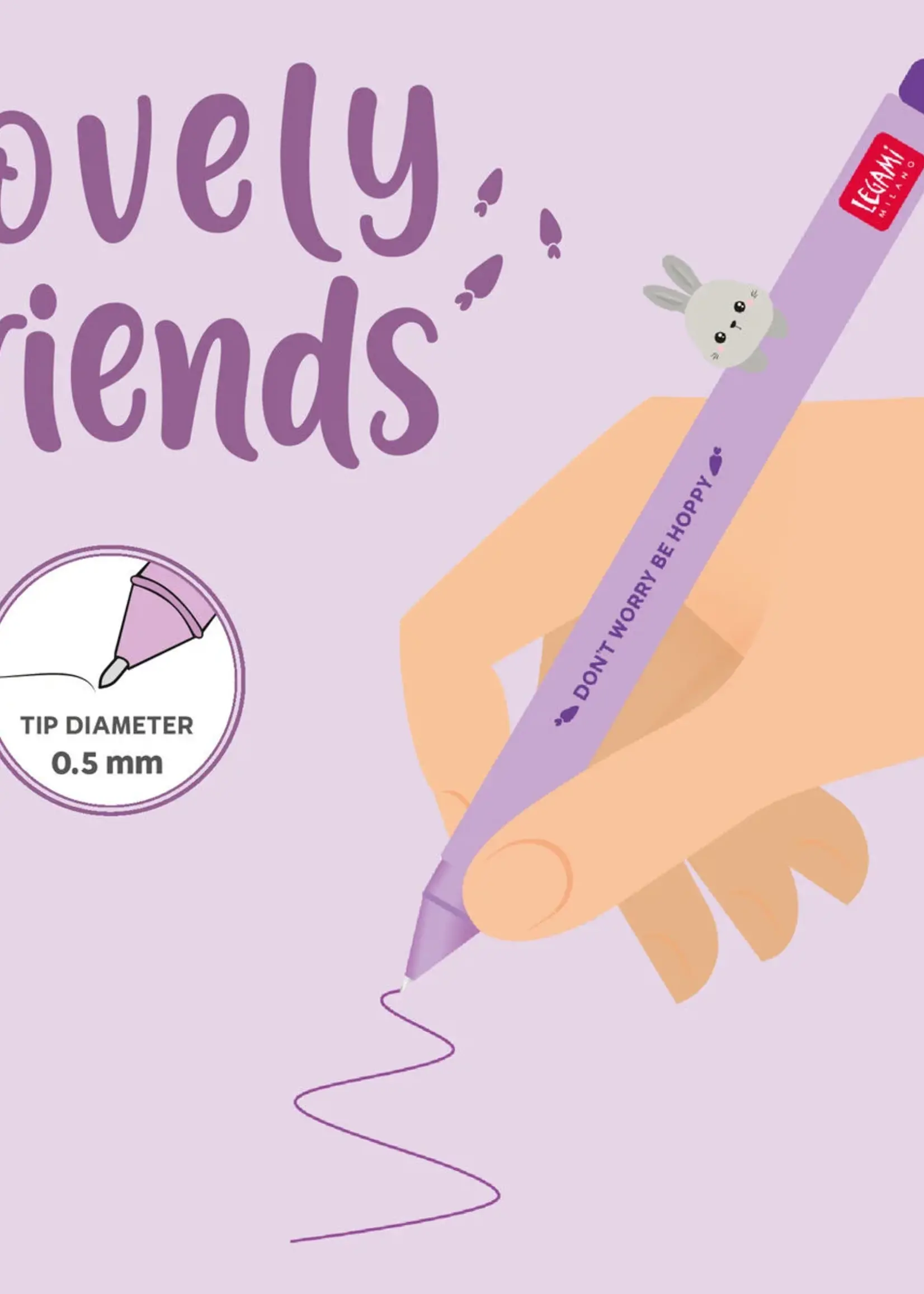 LEGAMI Gelstift - Lovely Friends Hase