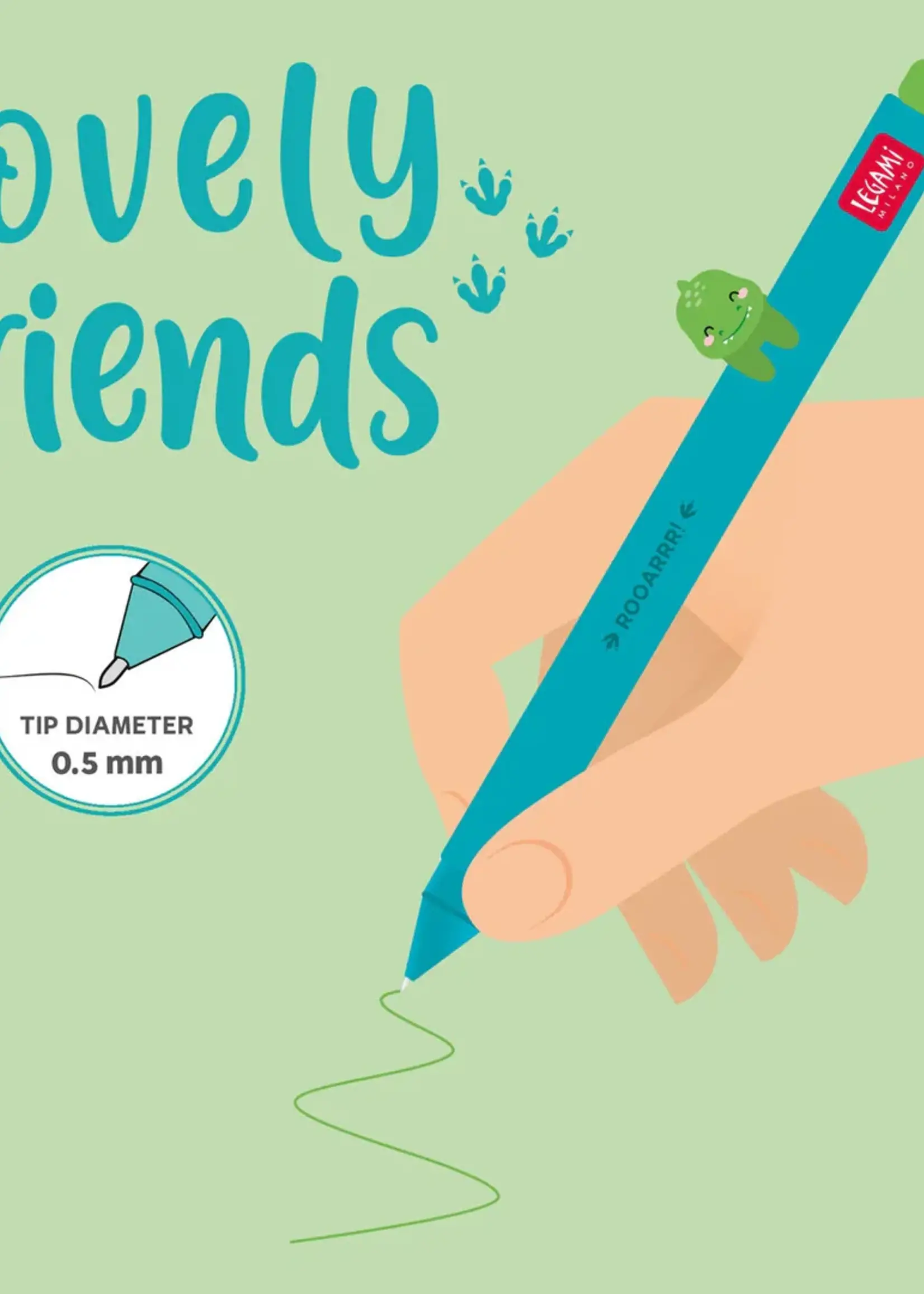 LEGAMI GEL PEN WITH ANIMAL DECORATION