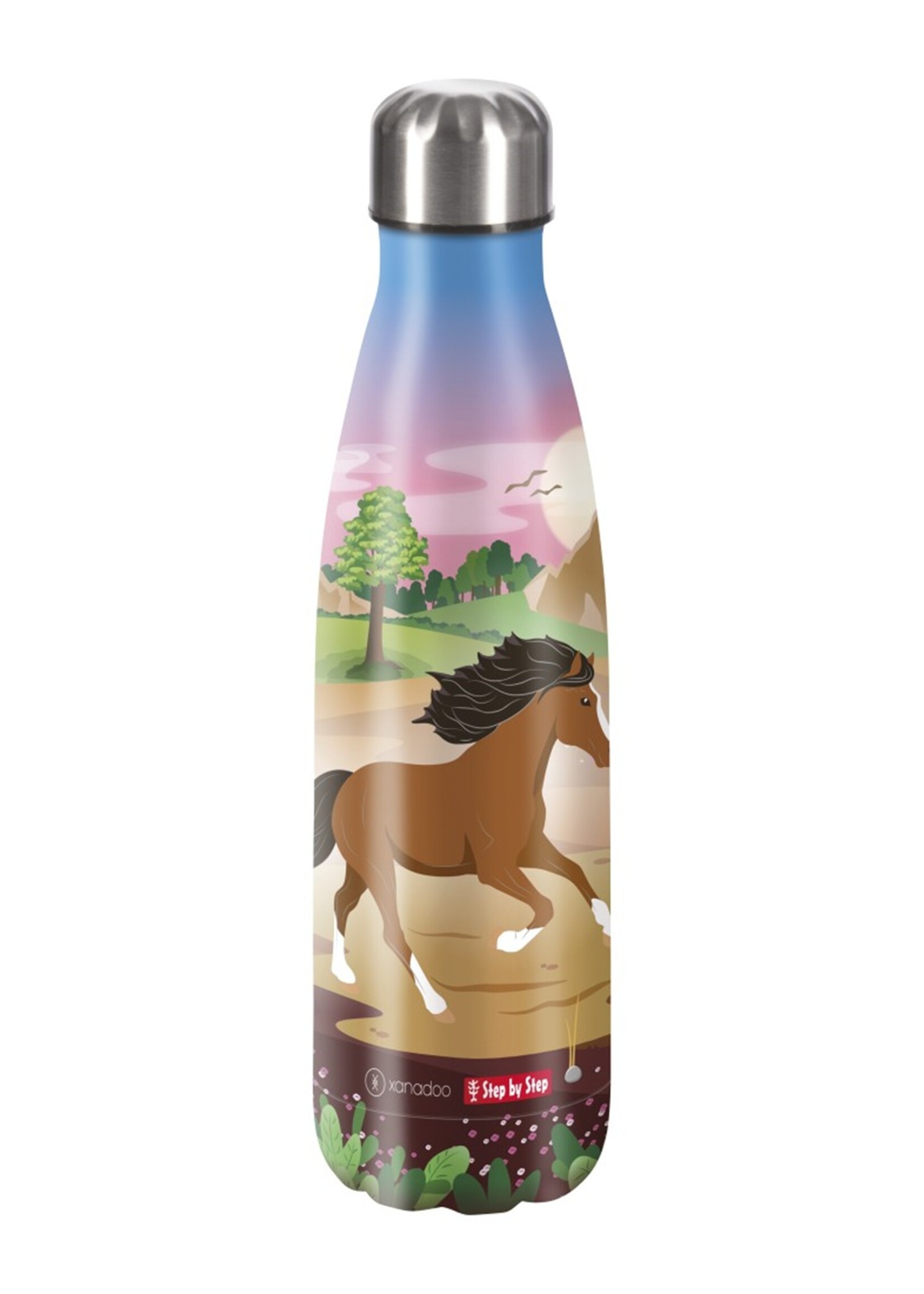 Step by Step Iso. Edelstahl-Trinkflasche Wild Horse Ronja