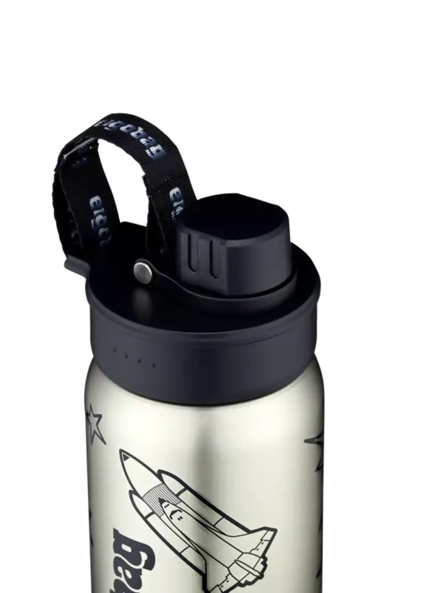 ERGOBAG Edelstahl Trinkflasche schwarz