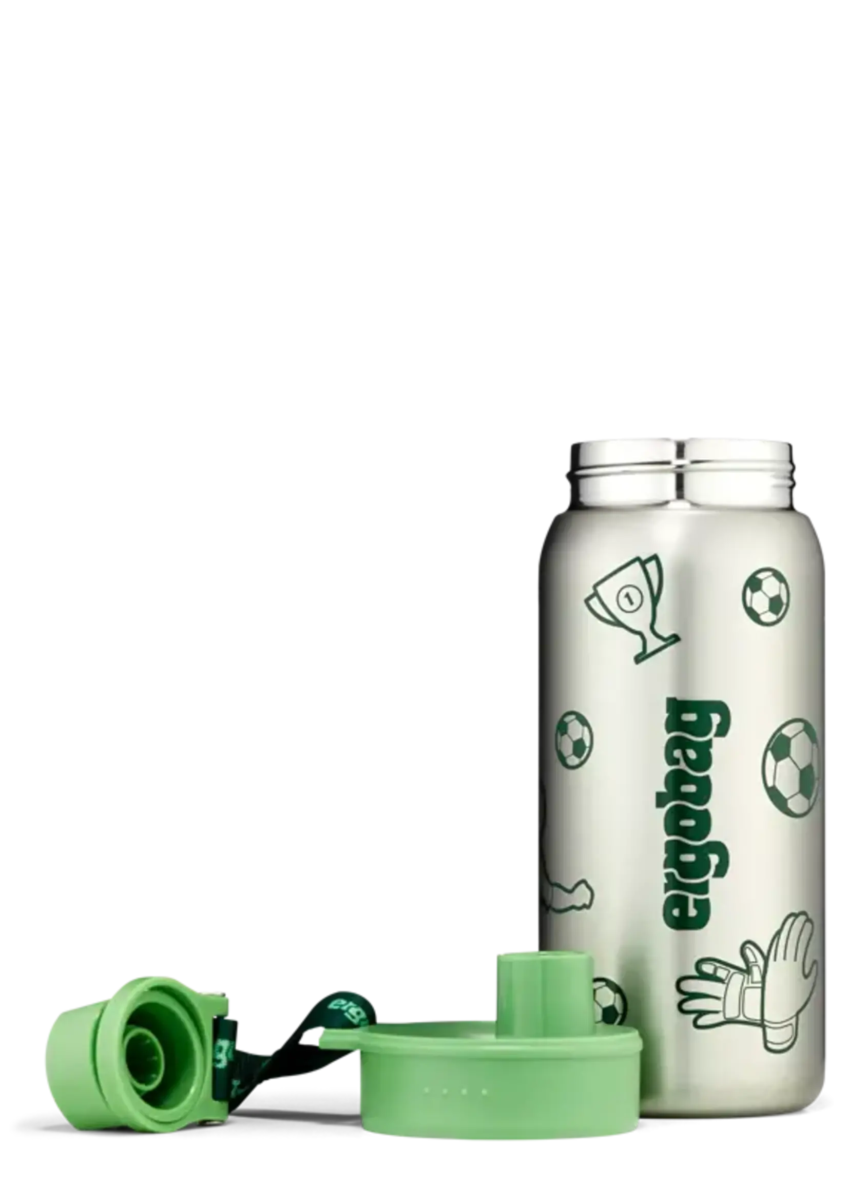 ERGOBAG Edelstahl Trinkflasche grün