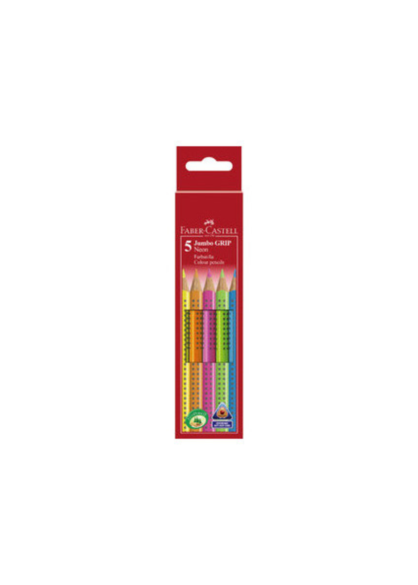 Faber-Castell JUMBO GRIP NEON 5Stk