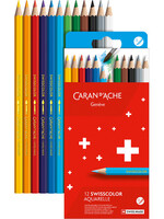 Caran d'Ache Swisscolor Karton 12er aquarel