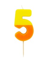 Talking Tables Orange and Yellow Number 5
