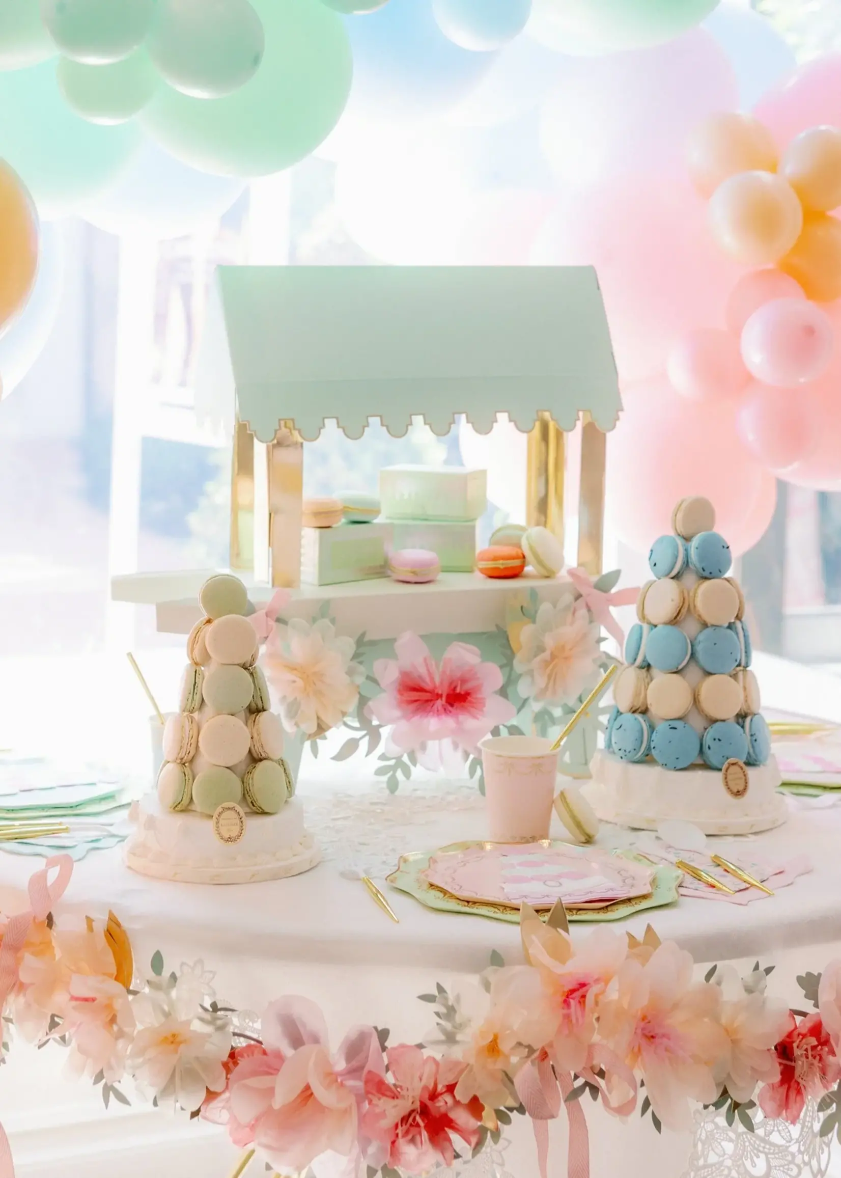 Meri Meri Laduree Paris Macaron Cart Cen