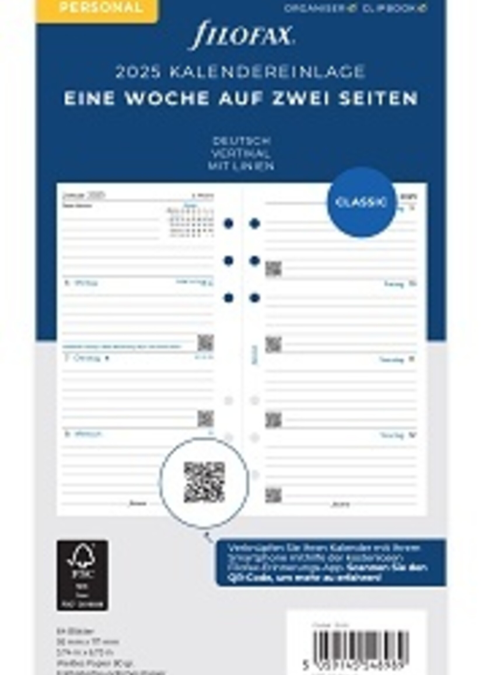Filofax PER 1W/2S vert.(D)2025