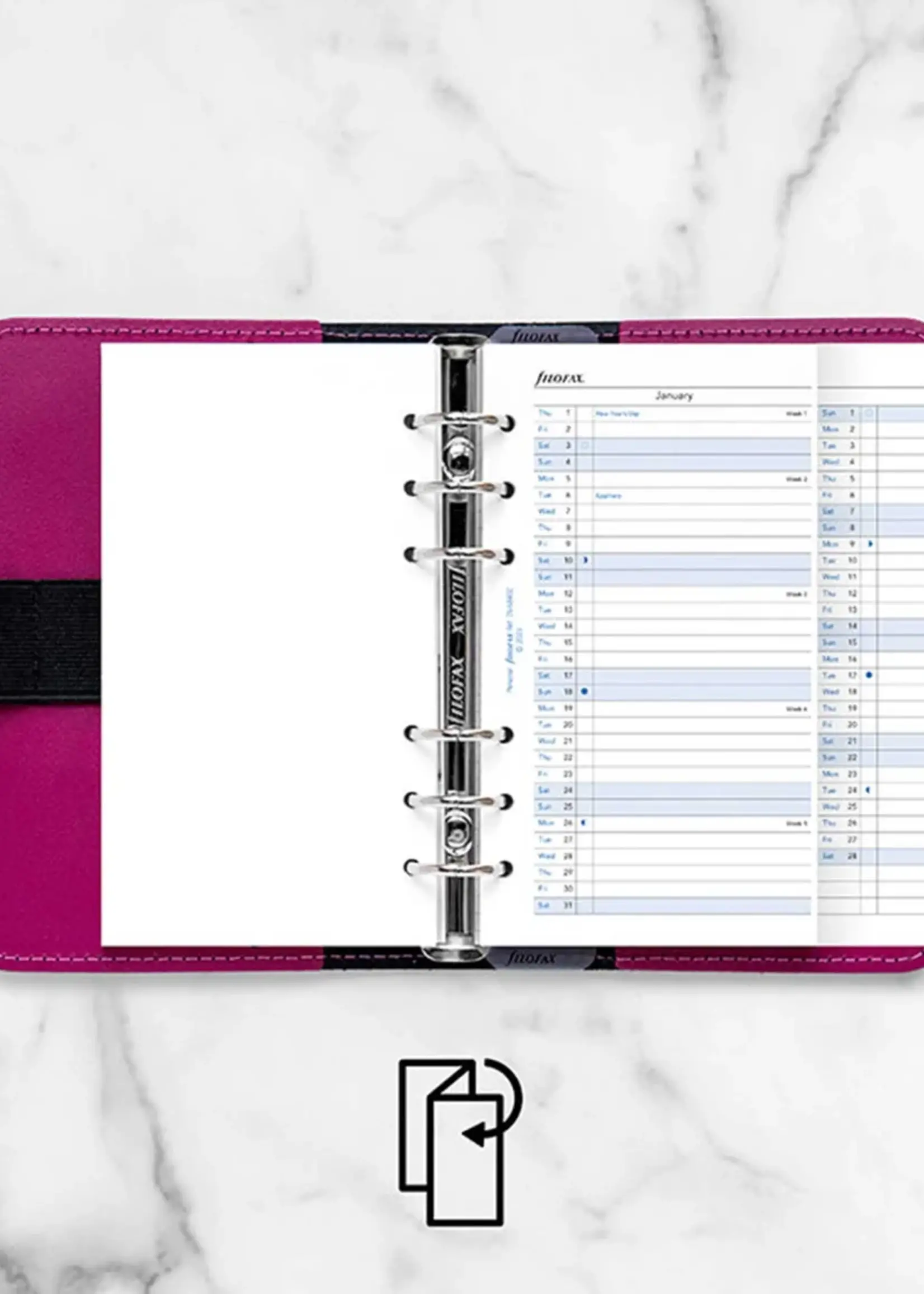 Filofax FILOFAX Kalendereinlage 2026 Personal Jahresplaner weiss englisch 26-68402