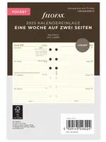 Filofax PKT 1W/2S cotton cr.(D)2025