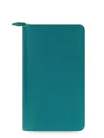 Filofax Saffiano Compact Zip Organiser Personal, Aquamarine