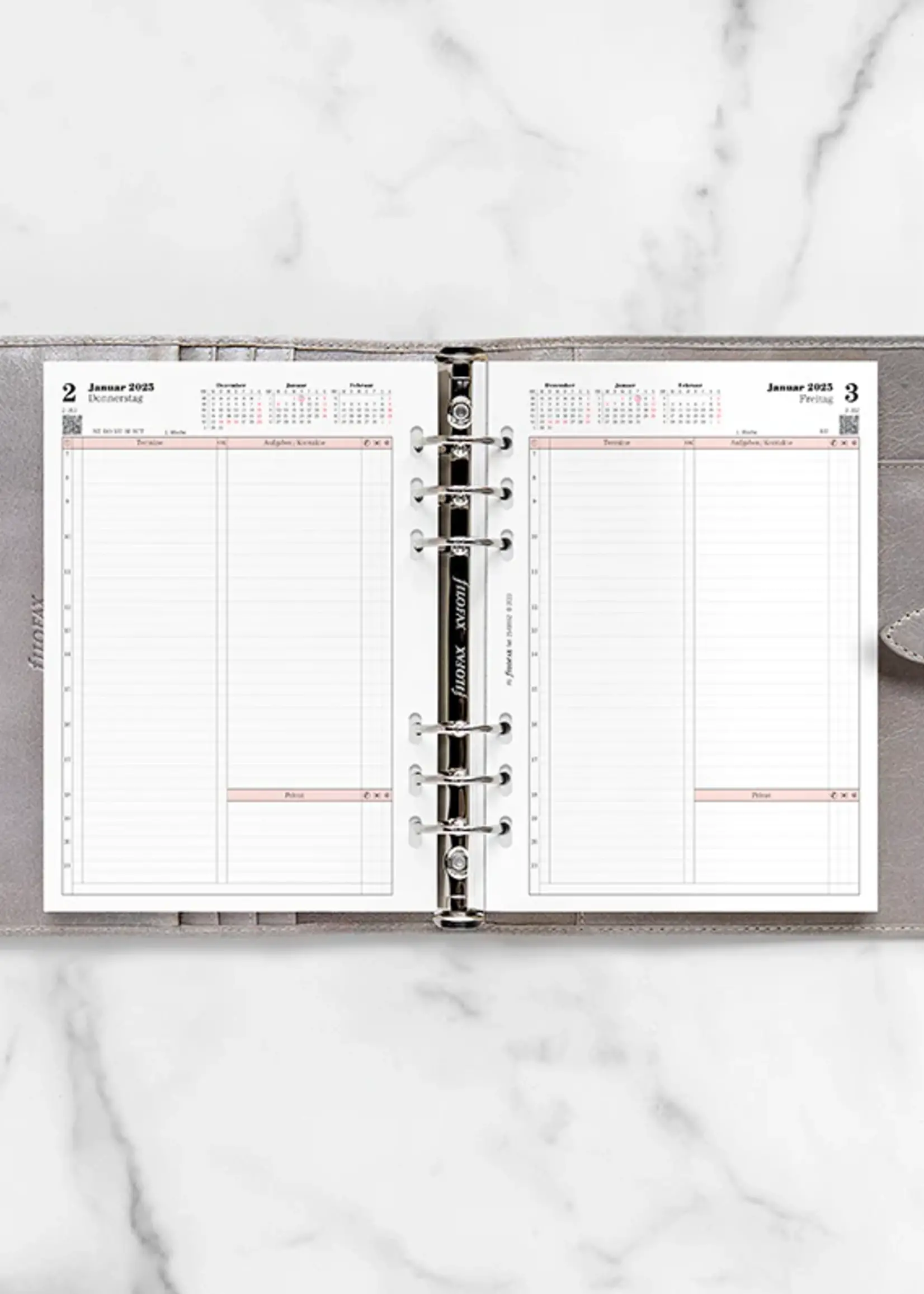Filofax A5 Proffesional 1 Woche auf 2 Seiten (D)2025)