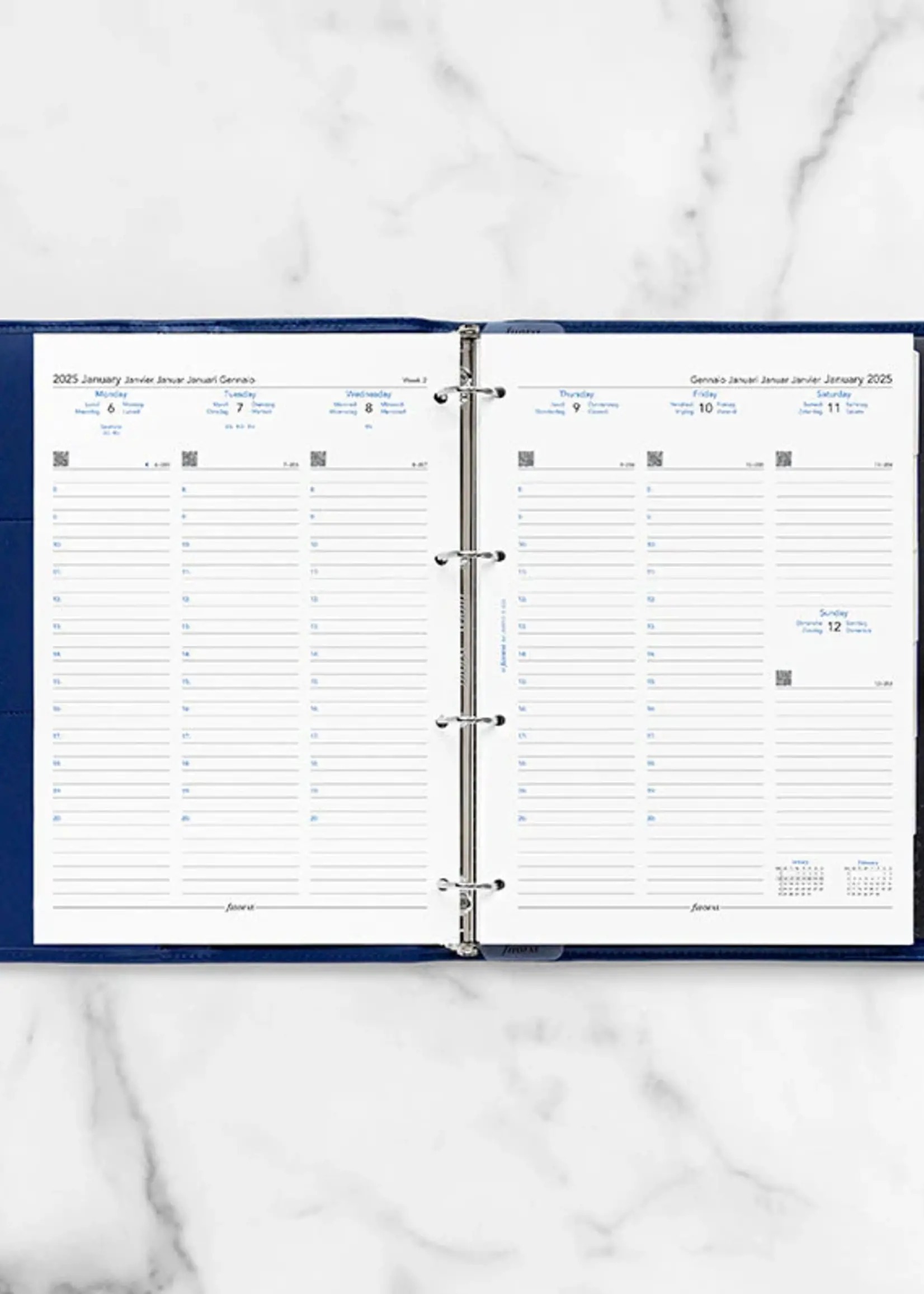 Filofax 1 Woche / 2 Seiten multilingual A4 2025